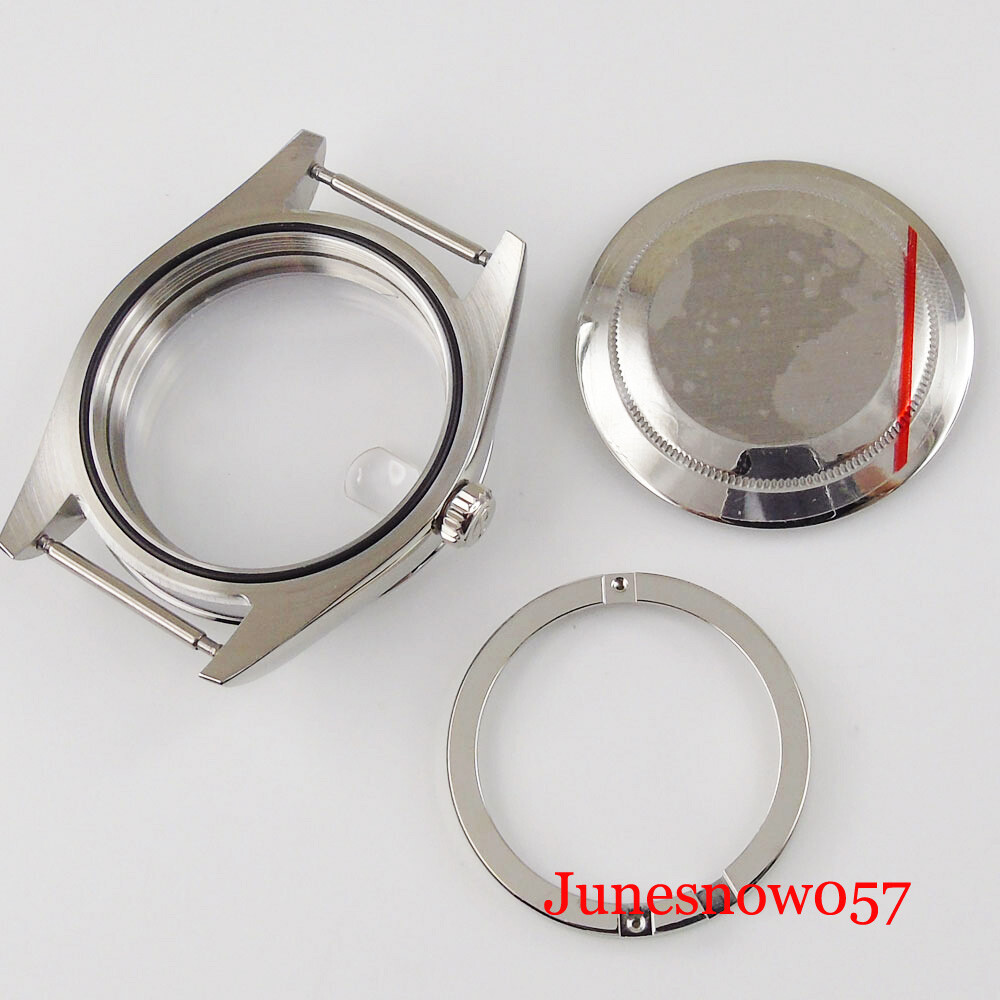 Polished Two Tone Gold Wristwatch Case for ETA2836 MIYOTA 8215 Sapphire Glass
