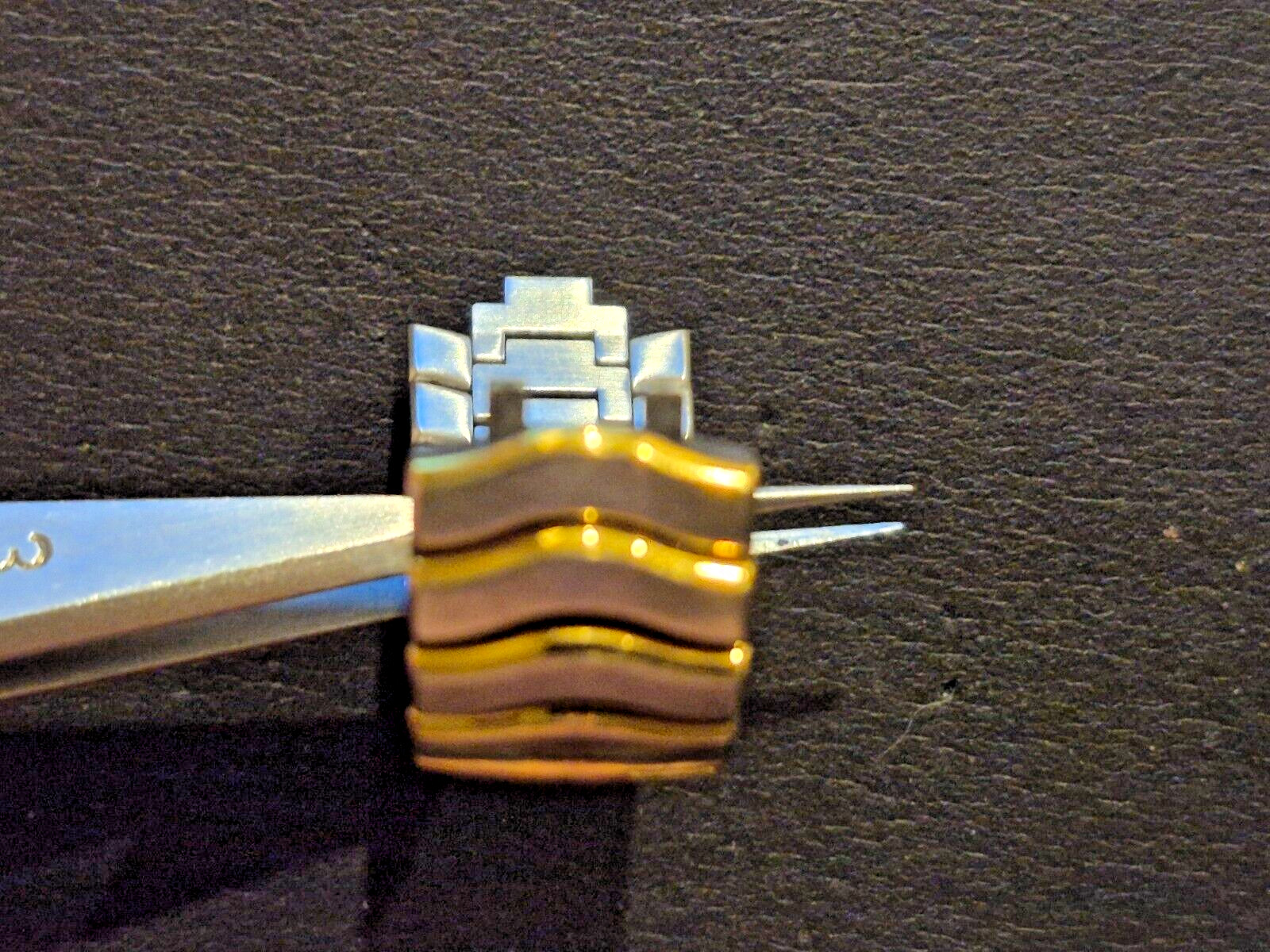 EBEL Classic Wave 12 Link Steel & Gold Segment for bands found on 13mm lug cases