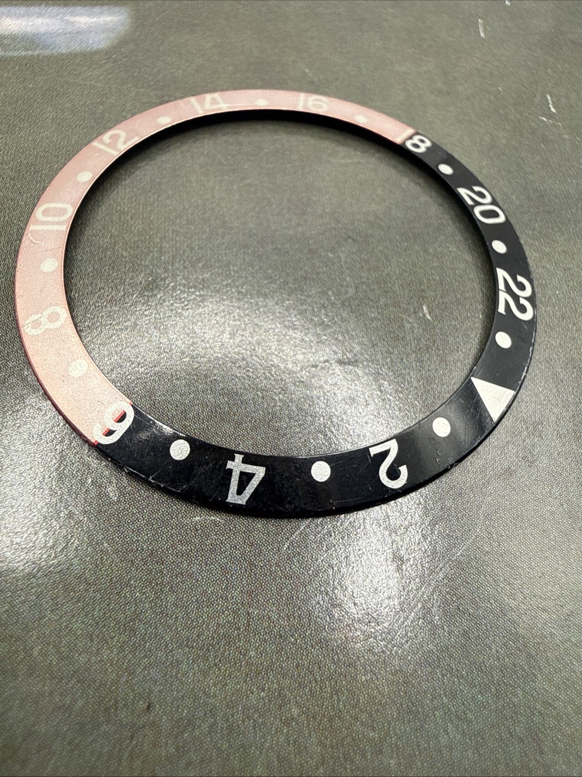 Genuine Rolex GMT Master Coke Red Black Bezel Insert 16700 16710 16760 Serif