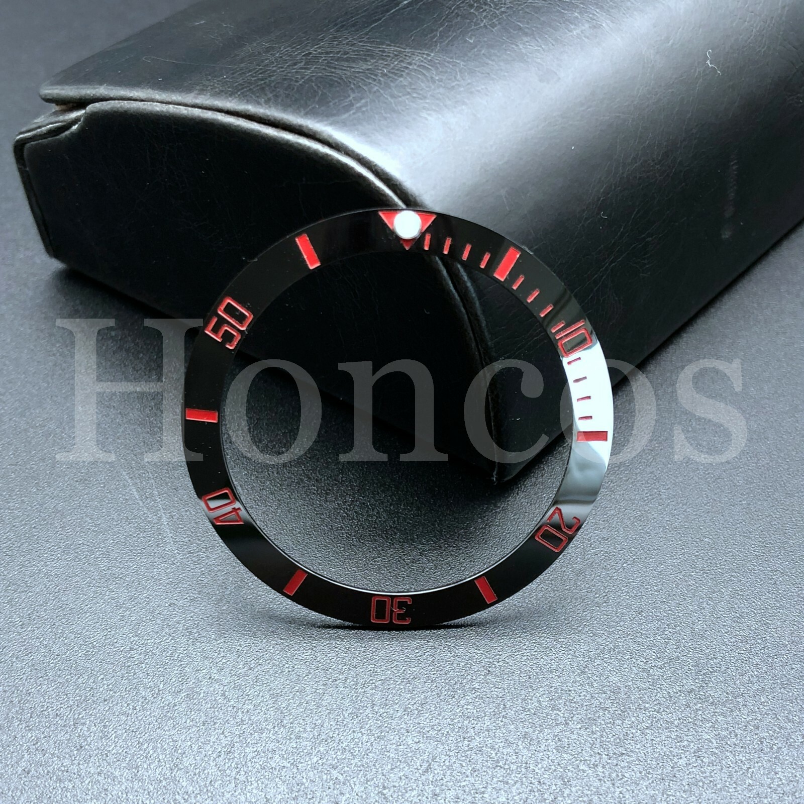 38 MM Watch Ceramic Bezel Insert Ring Loop For SUB 116610 16610 Custom Red