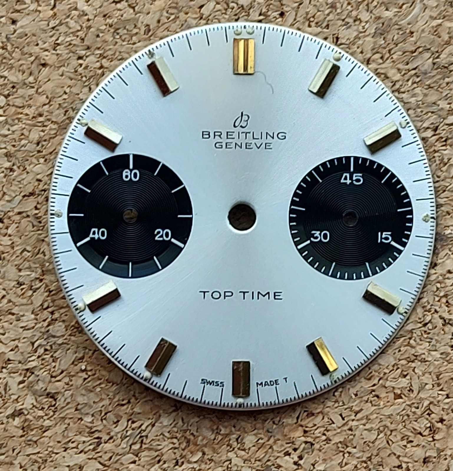 Original Breitling Panda, Top Time Chronograph Dial, Unused, Nice!!!