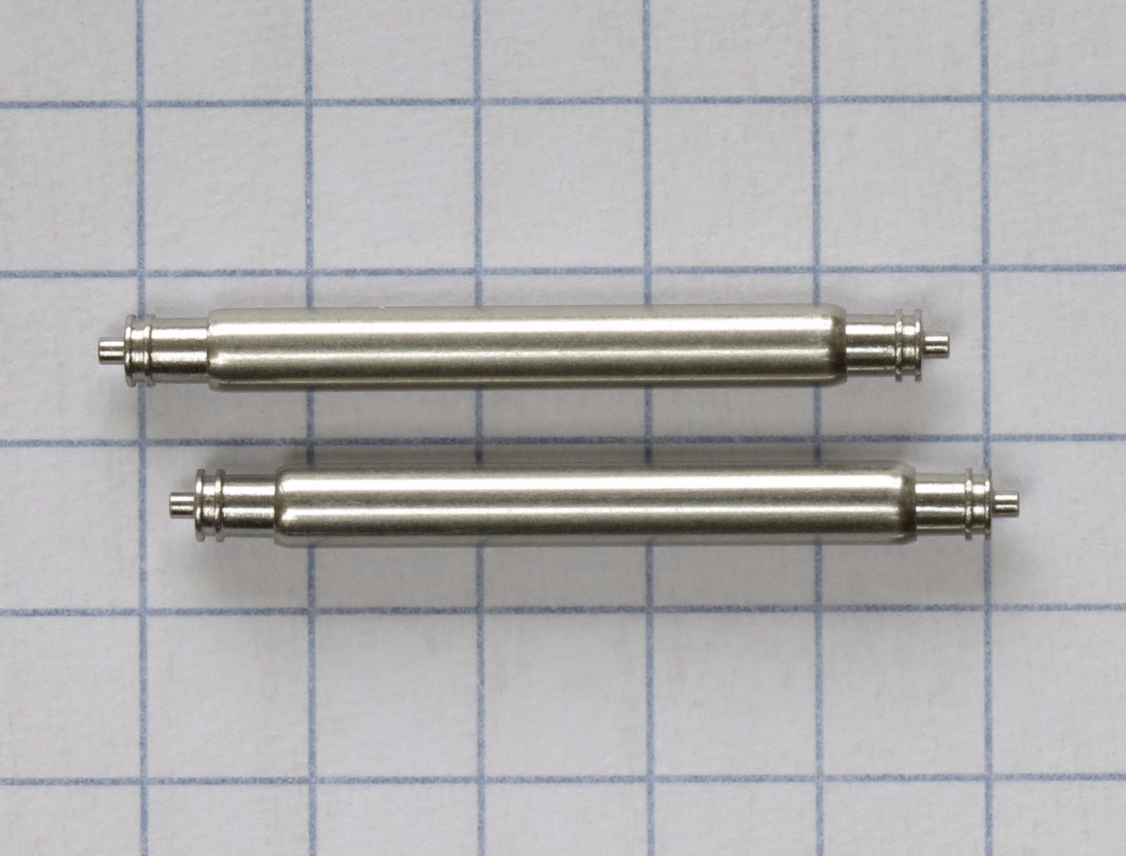 2 * 22mm High Grade, Stainless Steel Double Shoulder Spring Bars Seiko FAT 2.5mm