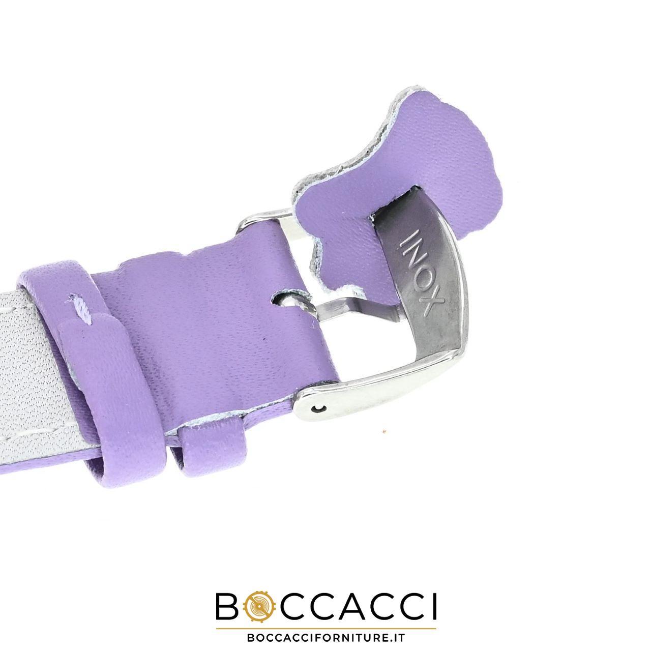DILOY Cinturino 20mm Lilla in Pelle Liscio non Imbottito (NEW)