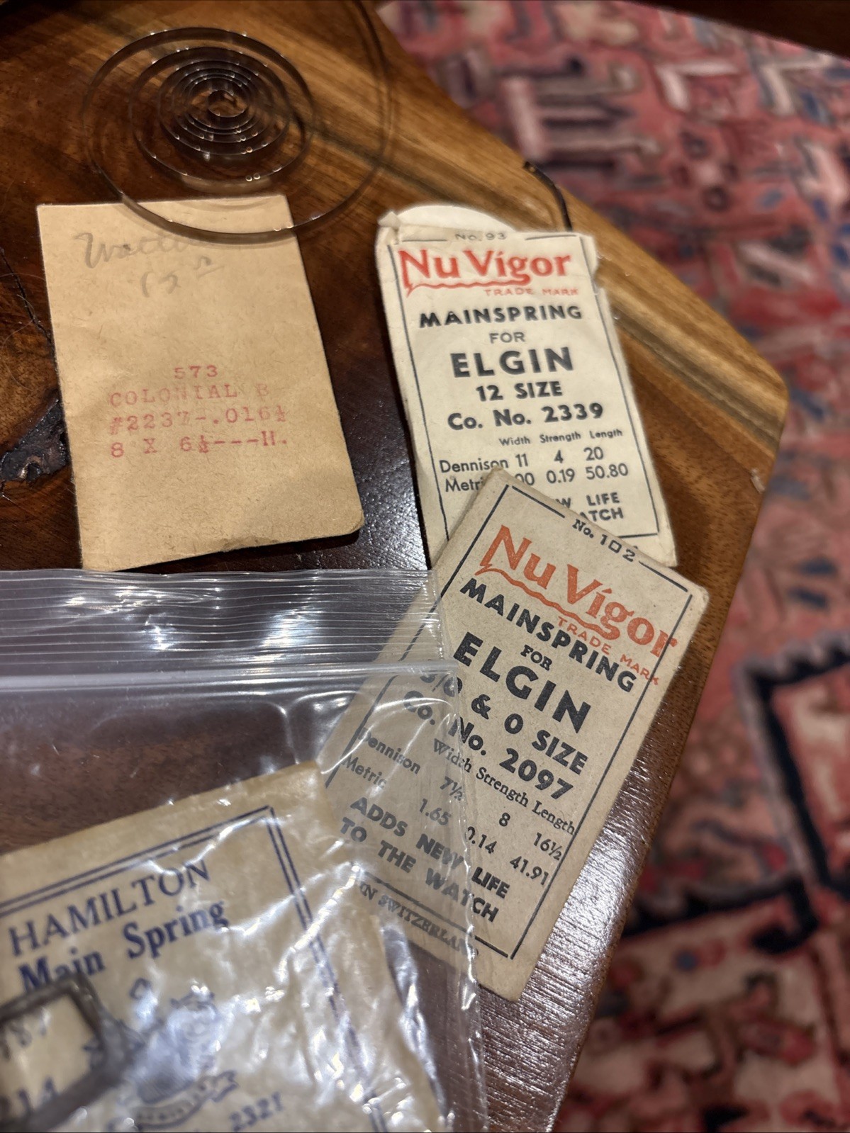 Huge Collection Elgin Waltham Hamilton Bulova Antique Watch Mainsprings Part Lot