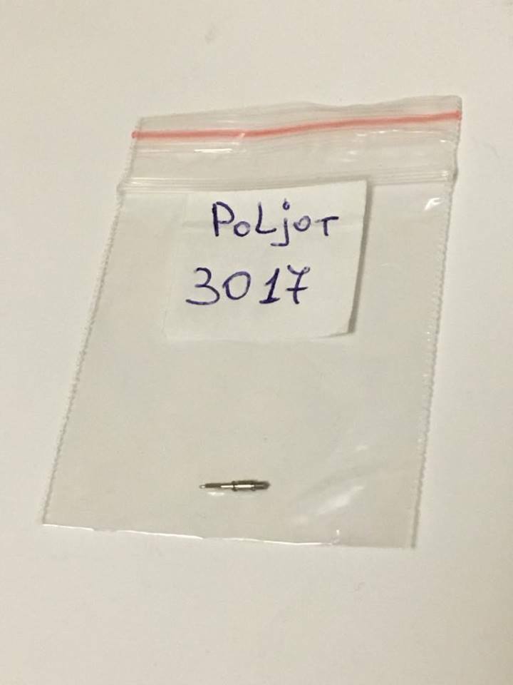 NOS WATCH PARTS POLJOT SEKONDA CHRONOGRAPH ARROW CAL 3017 Winding stem REMONTUAR