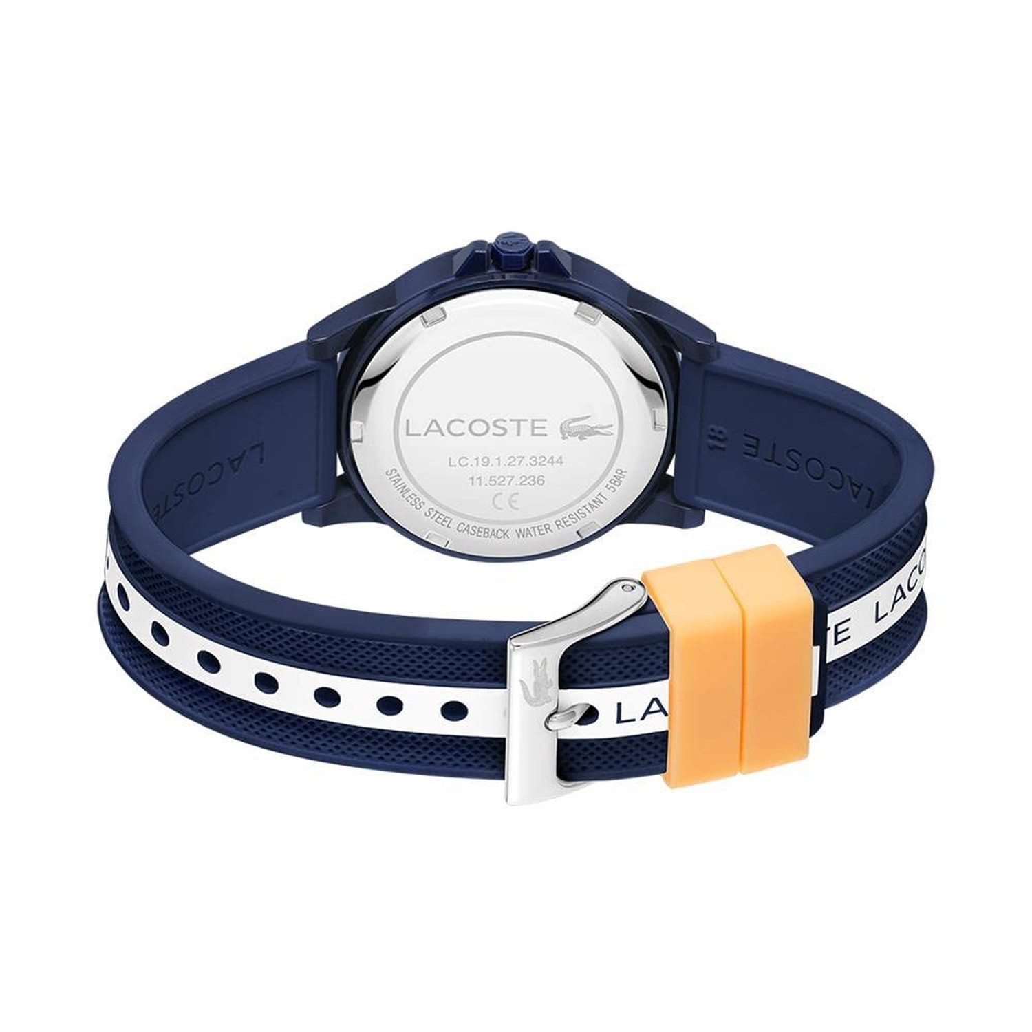 Lacoste Rider Unisex Quartz Plastic and Silicone Strap Watch, Color: Red (Mod…