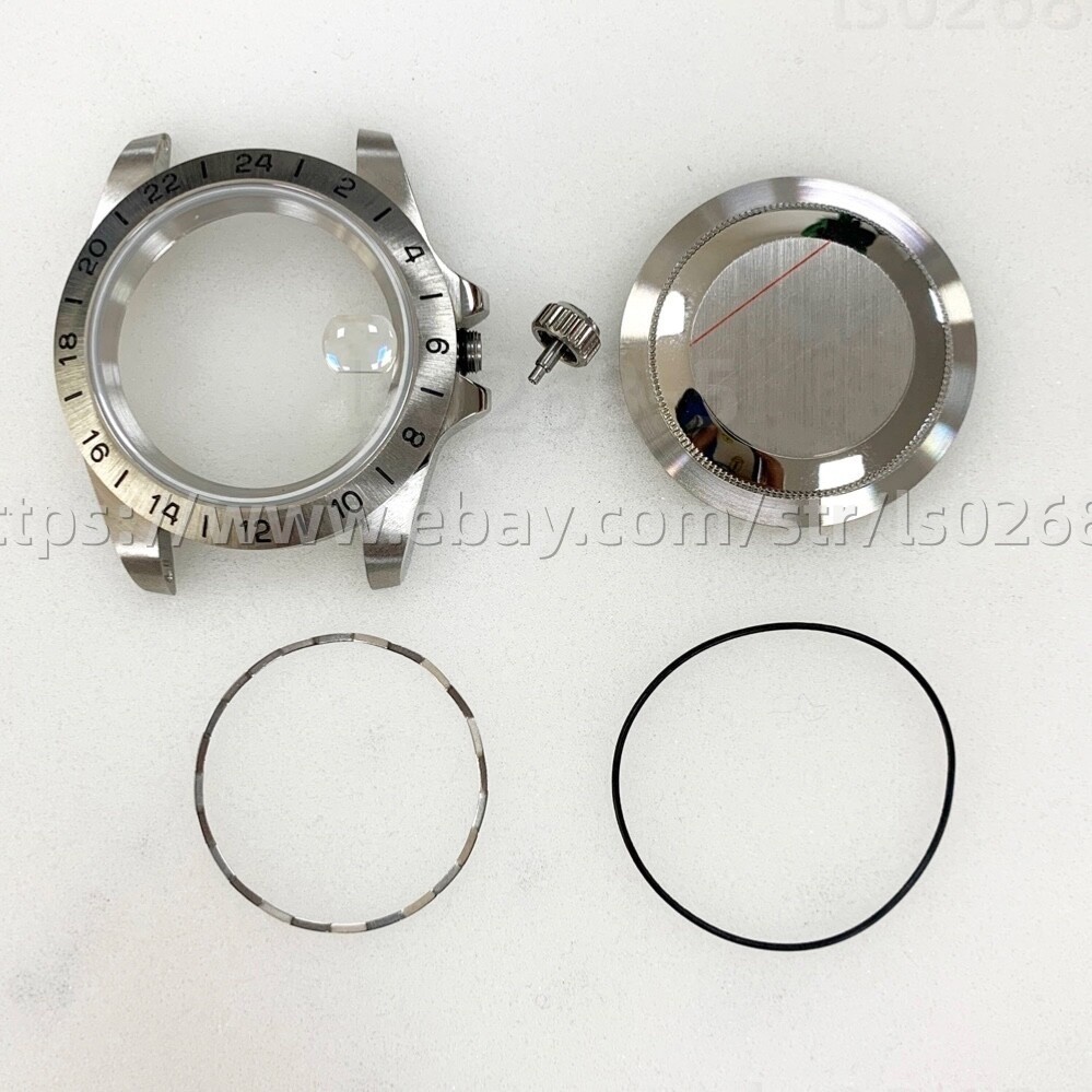 39mm Stainless Steel Calendar Sapphire Glass Solid Watch Case For NH35/36ETA2836