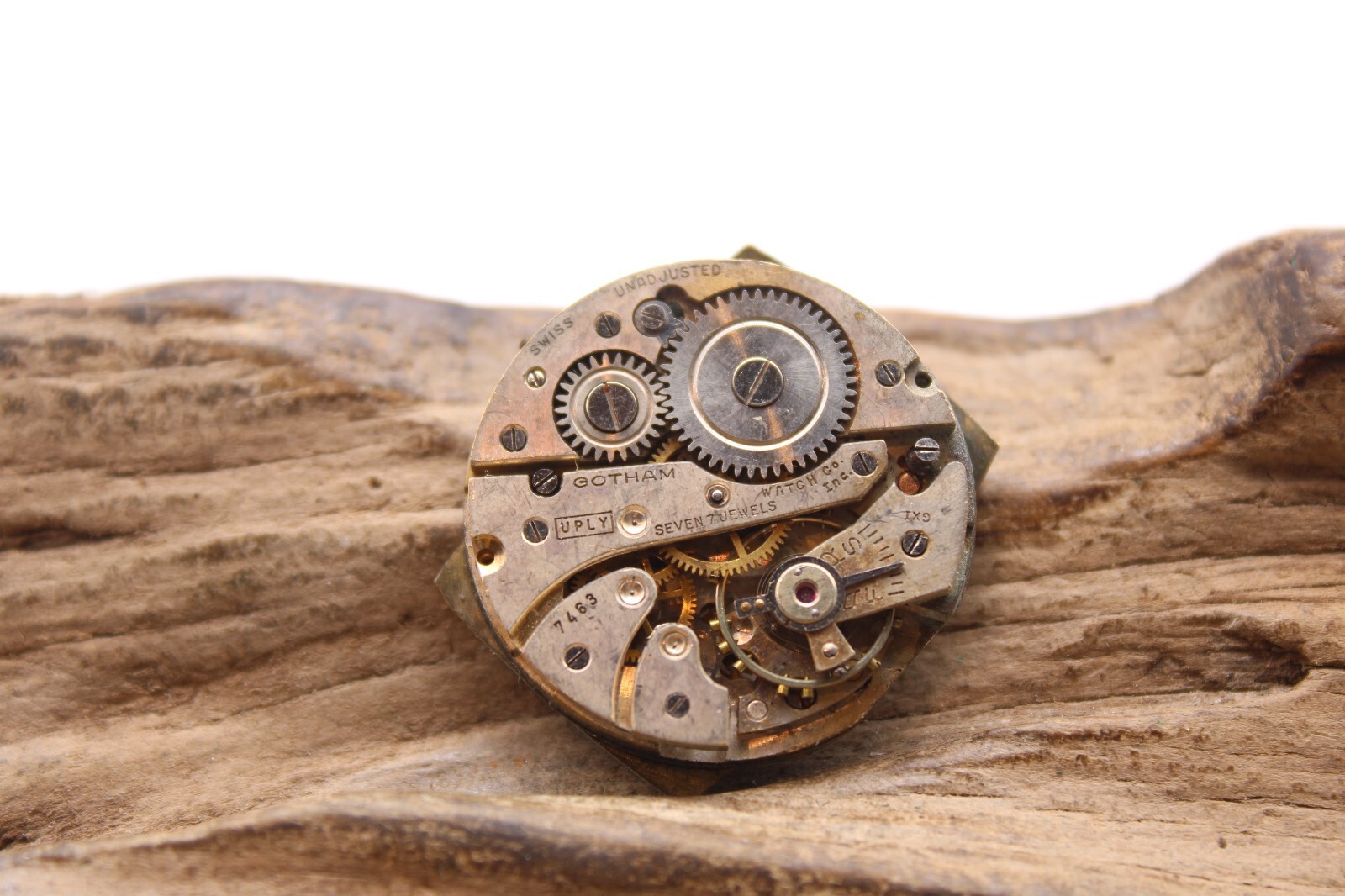 GOTHAM SWISS WATCH MOVEMENT 7483 UPLY 7j 25mm FOR REPAIR (GO3)