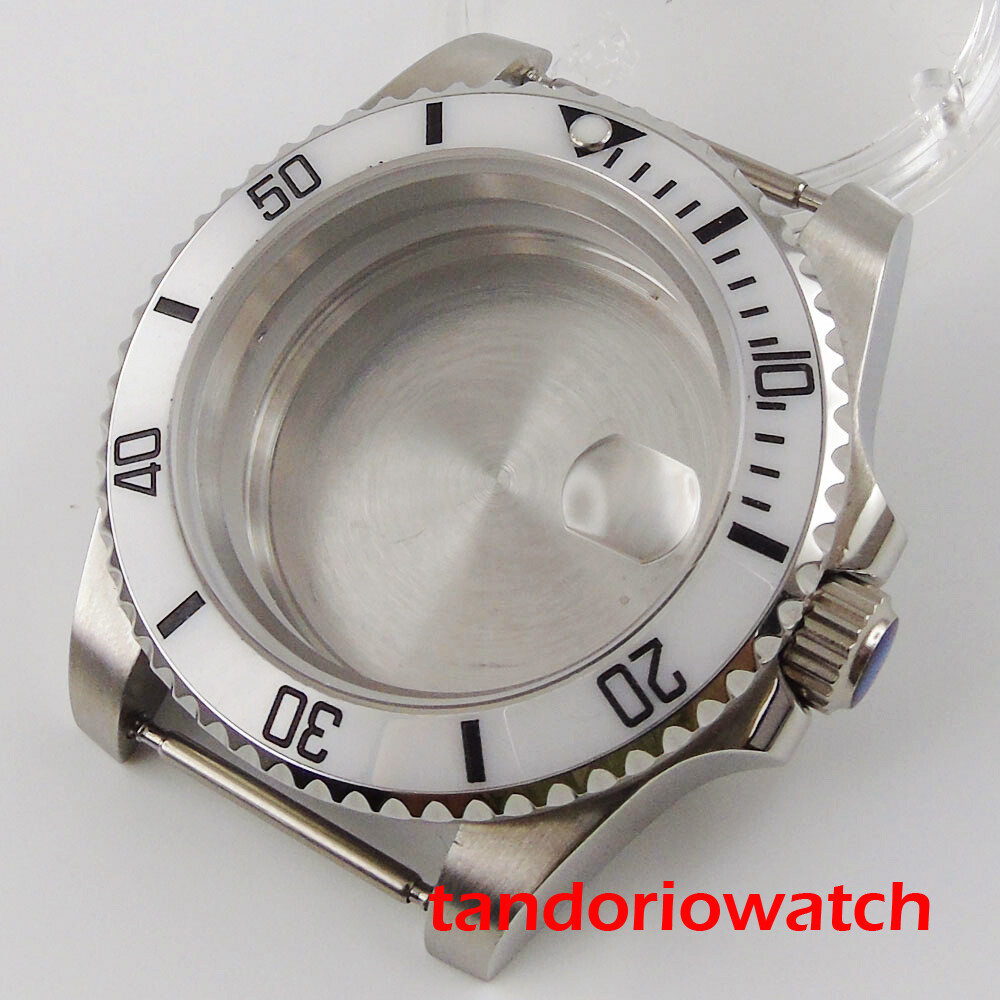 Bliger 40mm watch case fit NH35 NH36 MIYOTA movement steel ceramic bezel insert