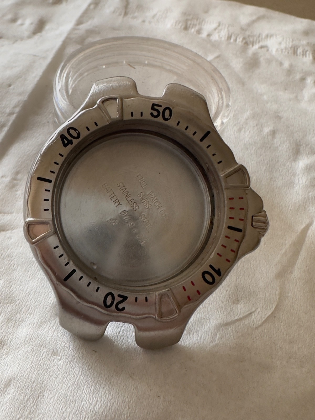 Ebel Sportwave Ref. 6187541 Stainless Steel Case Only – Genuine – For Parts/Repa
