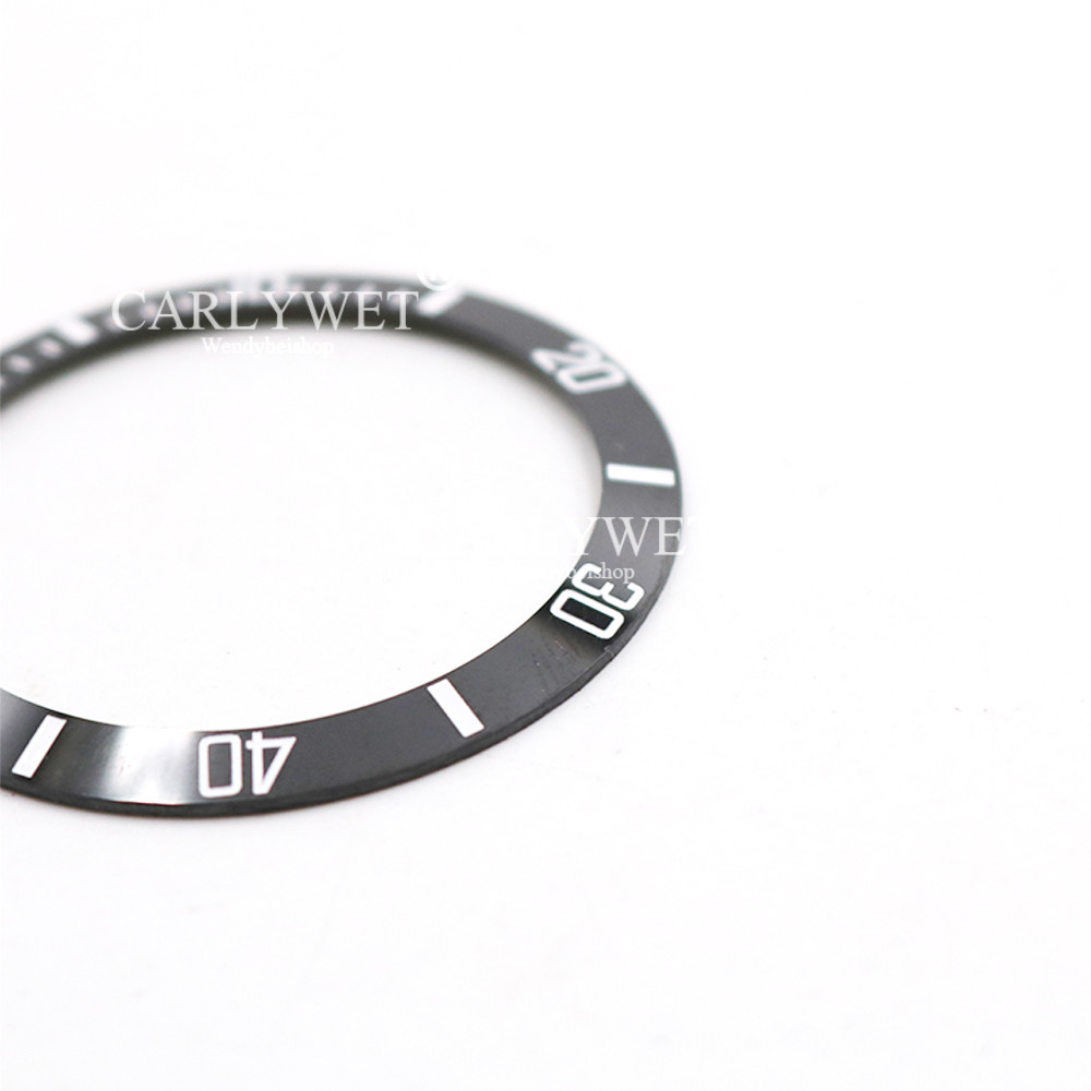 Black/White Ceramic Bezel 38mm Insert For Rolex Submariner GMT 40mm 116610 LN