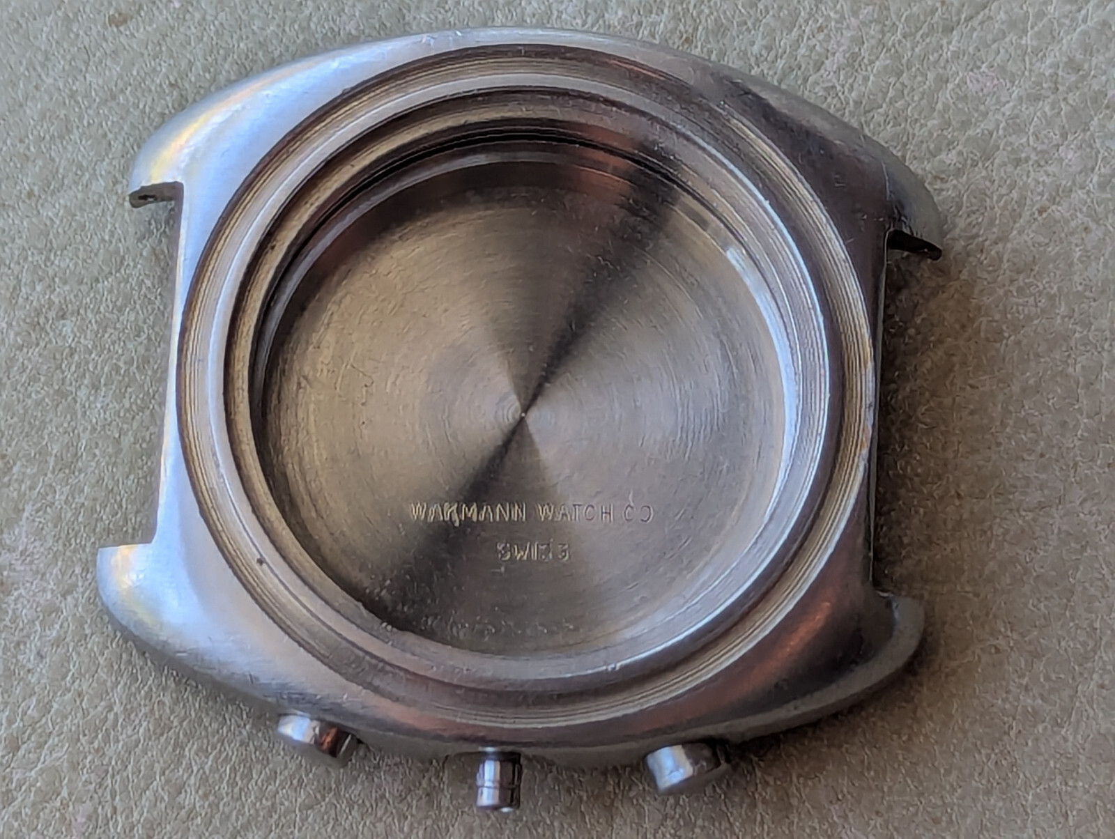 Vintage Wakmann 20 ATU ‘314/10’ Divers All SS 41 mm Chronograph Case & Pushers