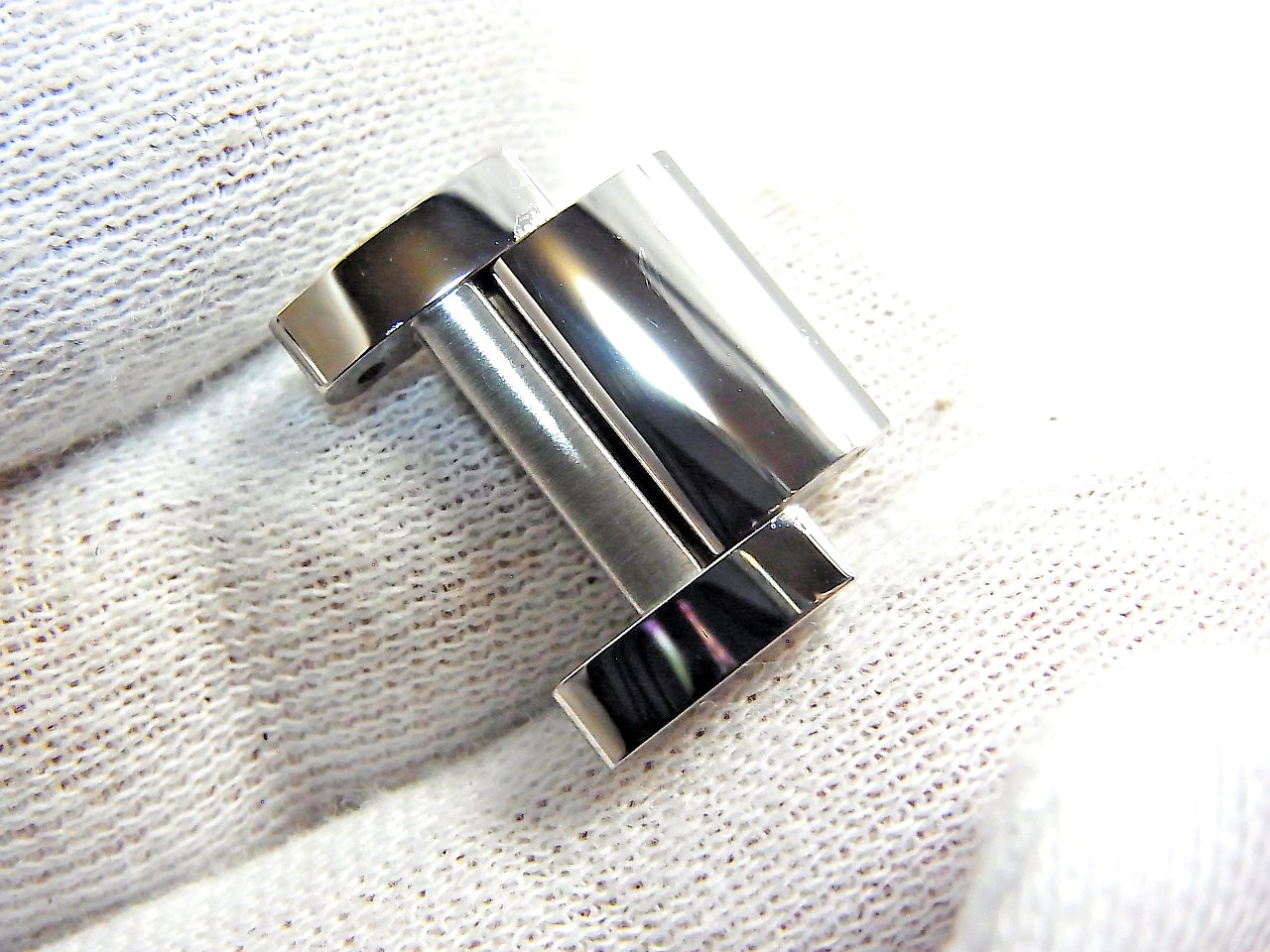 Cartier Tank Must 19mm 4323 WSTA0052 LM Genuine SS Link Watch Band Parts Mint (b