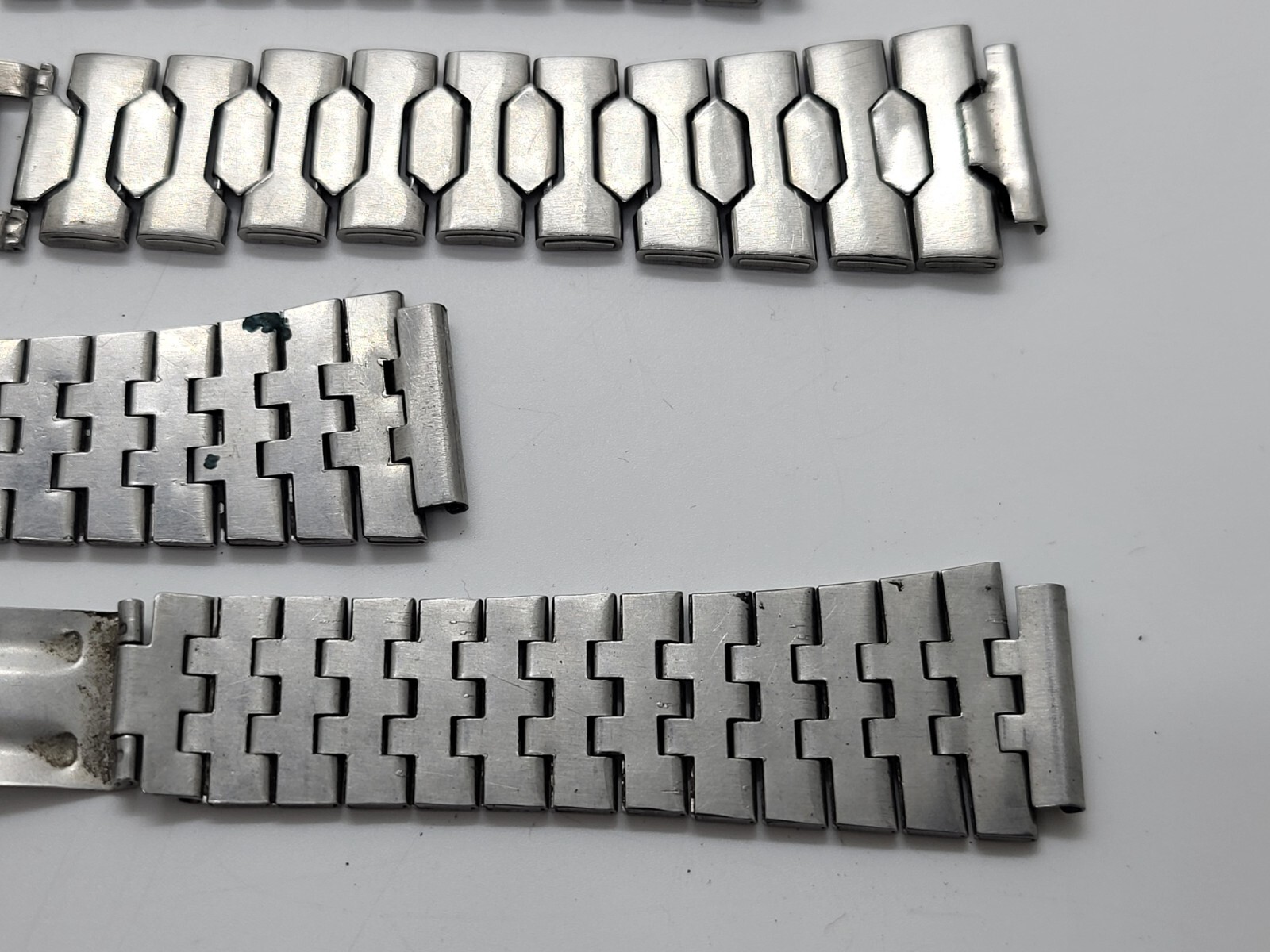 Vintage stainless steel bracelets USSR wristwatches different for spare parts