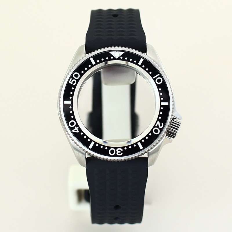 38mm Steel Watch Case Strap Modify Turtle Mod Sapphire Ceramic For Seiko NH35 36
