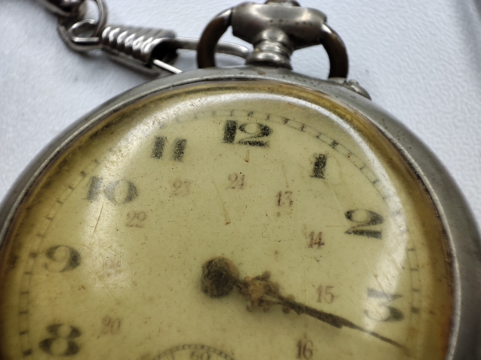 Argentan pocket Watch – 48.8 mm – for parts and spares