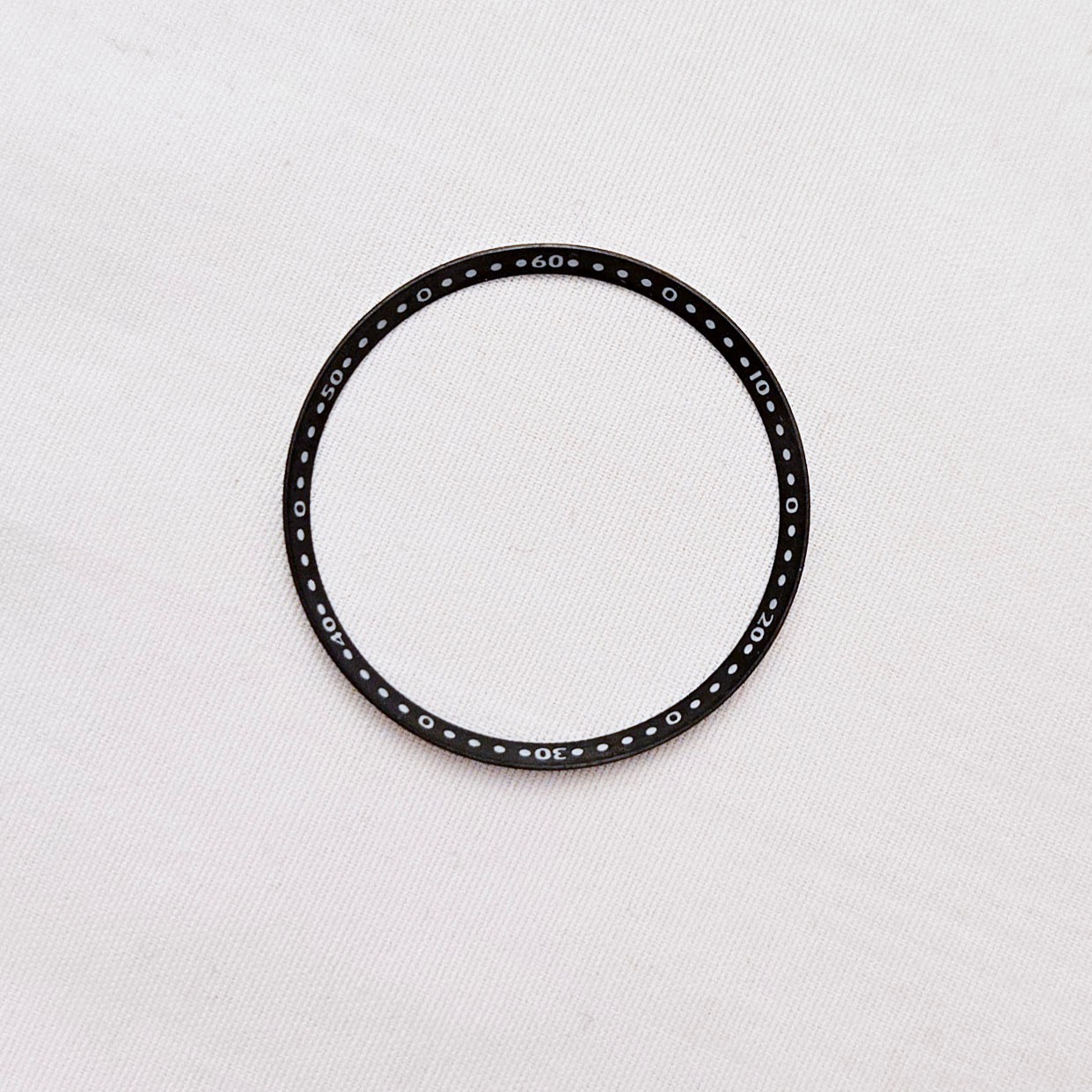 Seiko Mod Lumed Polished Black Steel Chapter Ring WR Accessories