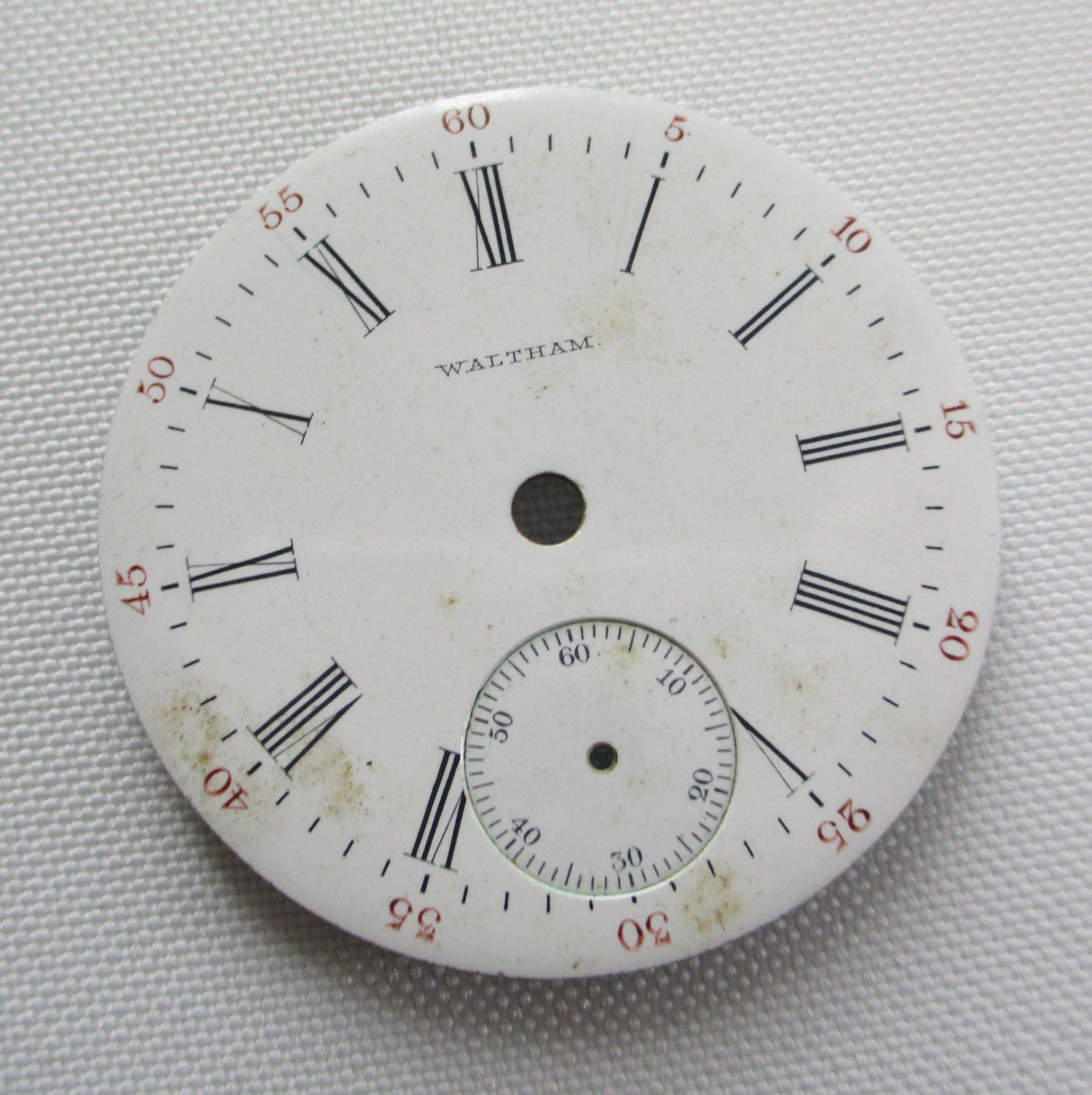 Vintage Waltham Pocket Watch Dials 4 Pieces