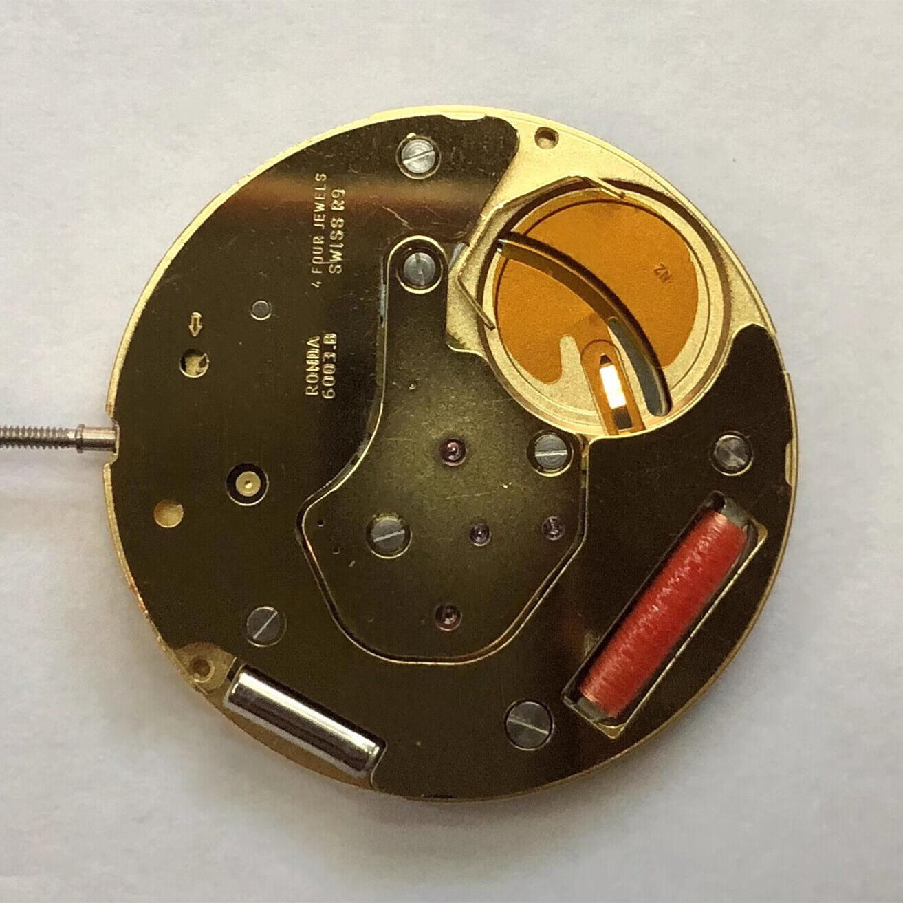 Ronda 6003B 6003.B Quartz Watch Movement Swiss Made Movement Golden 4 Jewels