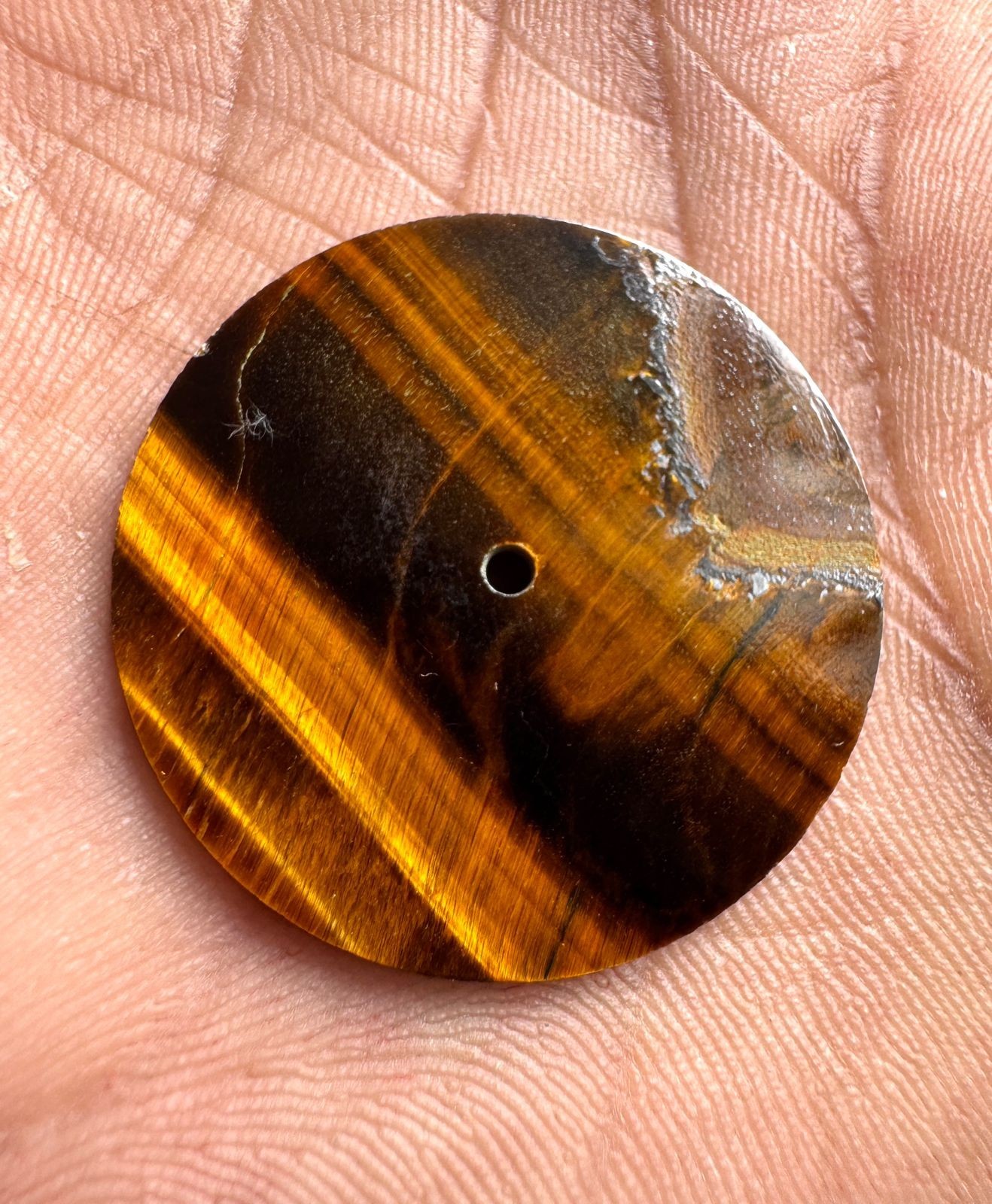 tiger eye Watch Dial Blank Handmade Dial for 31.5 mm-1.5 mm GMC-159w