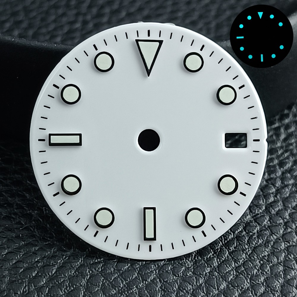 NH34 dial 28.5mm blue lume enamel dial for NH34/NH35 mechanical movement