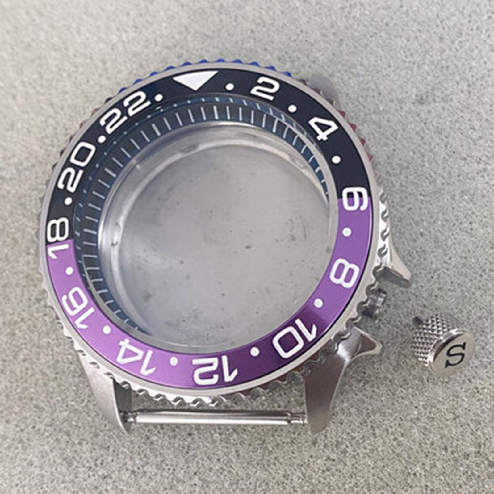41.5MM Black Inner Shadow Stainless Steel Watch Case Watch for NH35/36 Movement