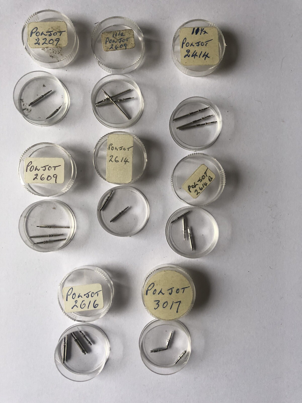 EB,Lanco,Movado,MST,Oris,Peseux,Poljot,PUW,Unitas +Vintage Watch Stems (NOS).