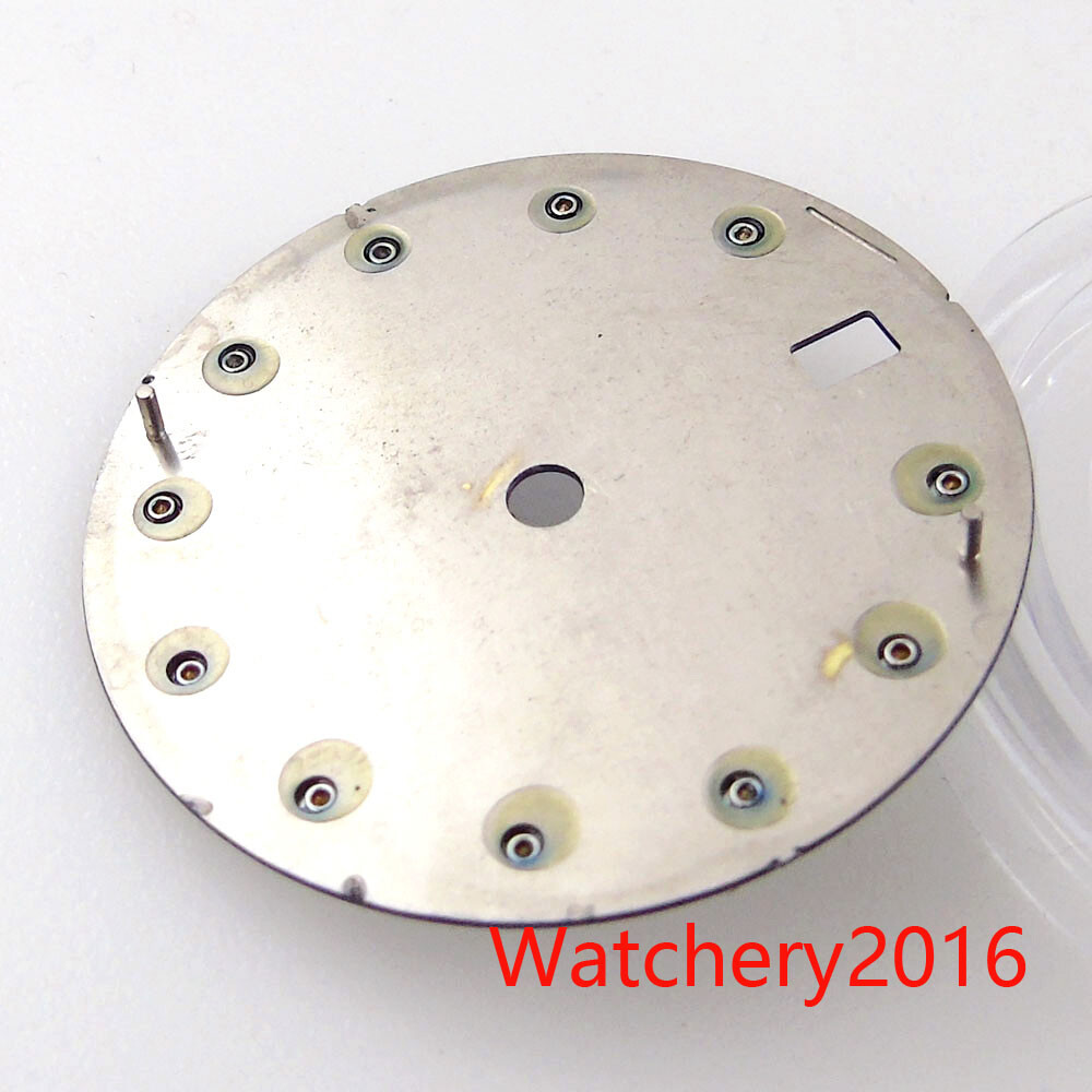 Bliger 29MM Blue Green Red Watch Dial Diamond Index Fit NH35 Automatic Men Watch