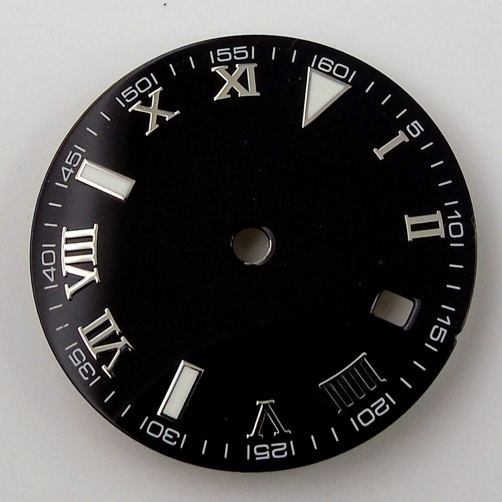29mm Luminous Hand Roman Numerals Watch Dial Fit NH35A NH36A MIYOTA ETA2824