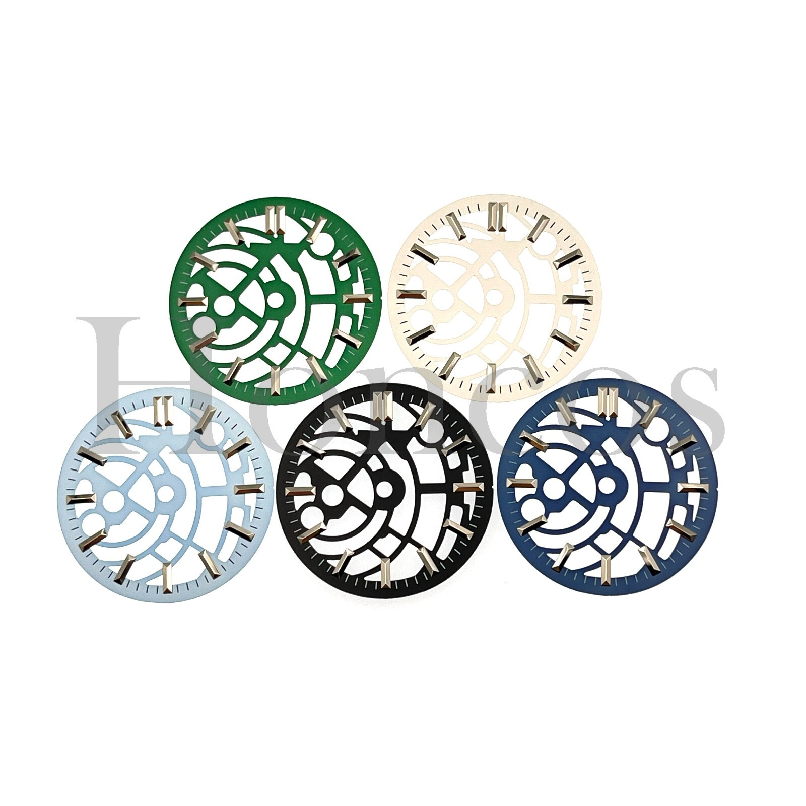 28.5mm Custom Made mods Watch Skeleton Dial Fits for NH70 Automatic Movement