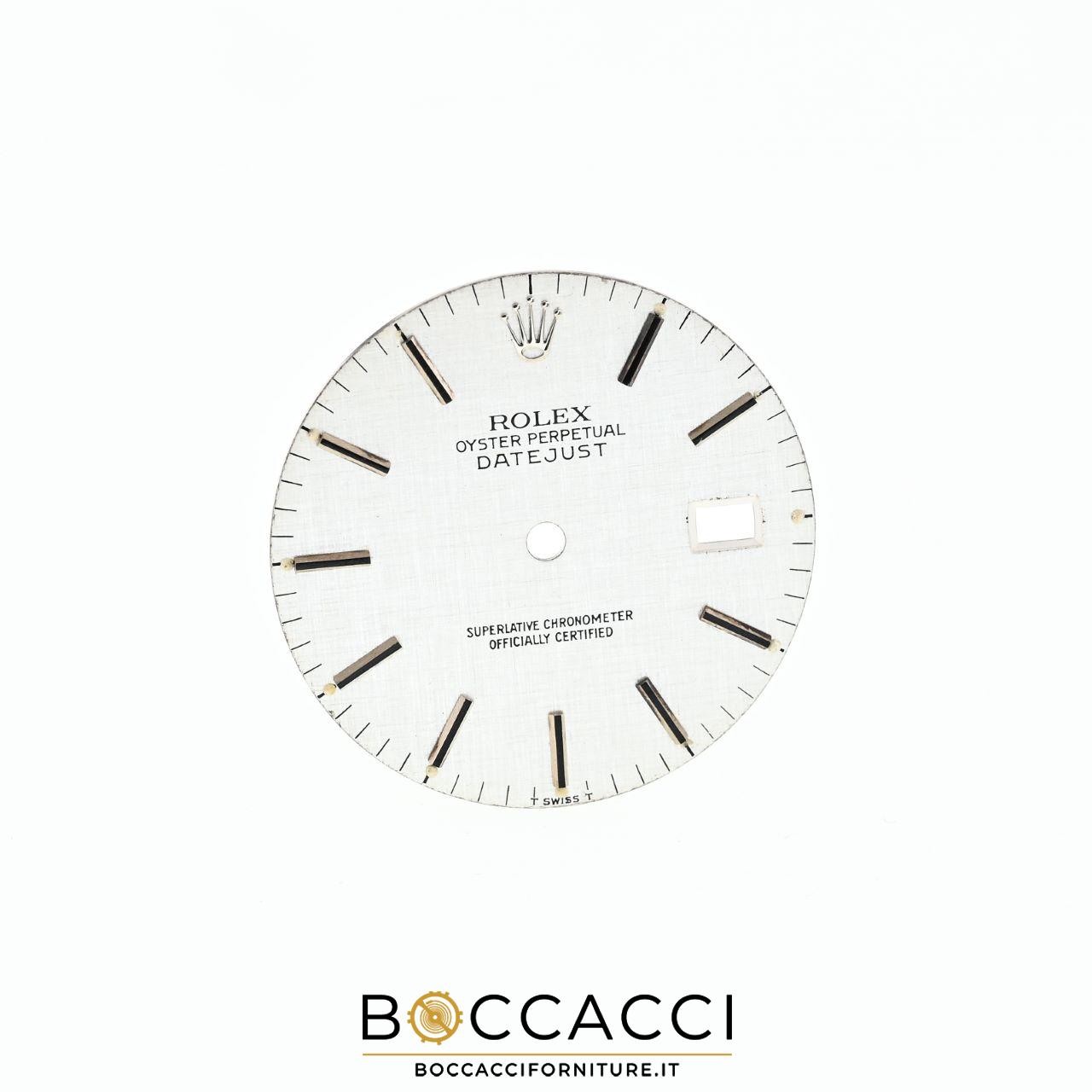 ROLEX Silver Linen Dial for Datejust 36 Ref. 16014 16220 16234 16200 Cal…