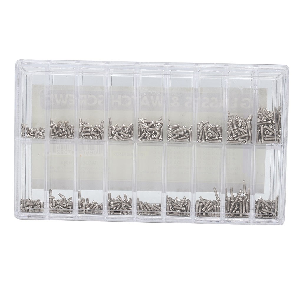 1 Box Stainless Steel Watch Mini Screw Assortment Repair Glass Watch Back n