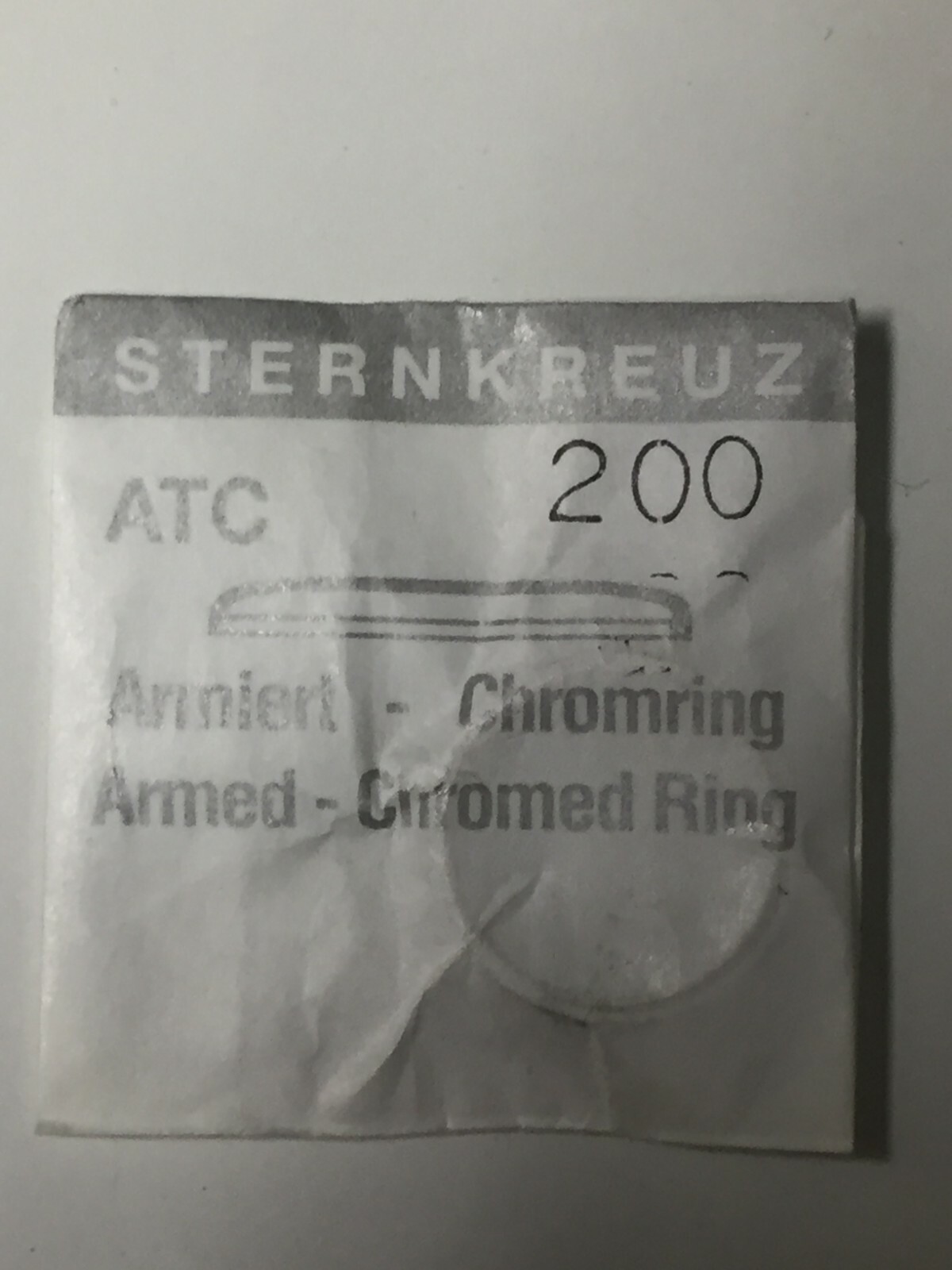 Tru-Seal Chrome Tension Ring Waterproof Watch Glass NOS Sizes 150-373 Sternkreuz