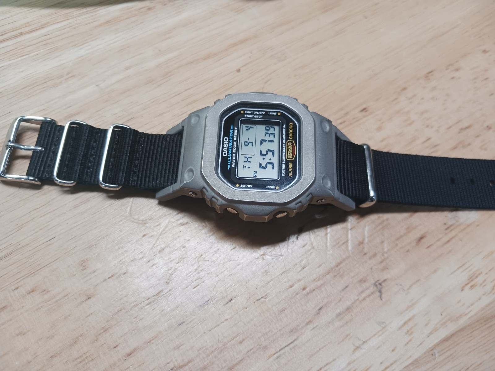 WELDED ONE PIECE DW5600 NATO Stainless SHELL with lugs PLASTIC LUG BYPASS