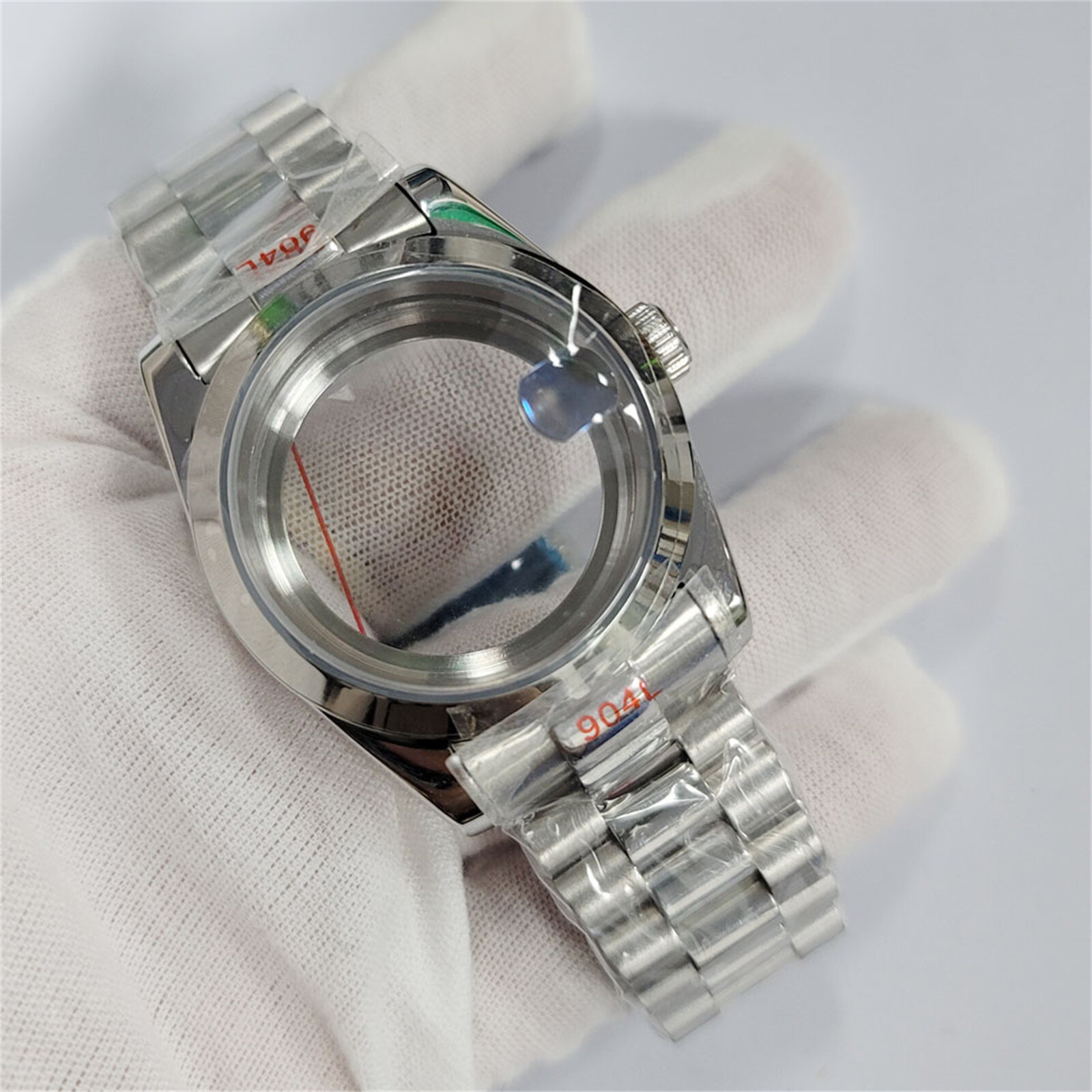 ​36/39MM Stainless Steel Watch Case+Strap Sapphire Glass For NH35/36/4R Movement