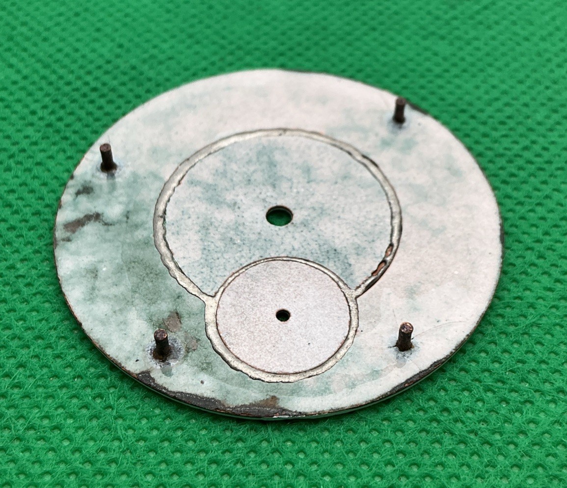 E. Howard & Co Boston 18s Double Sunk Enamel Pocket Watch Dial White (J27)