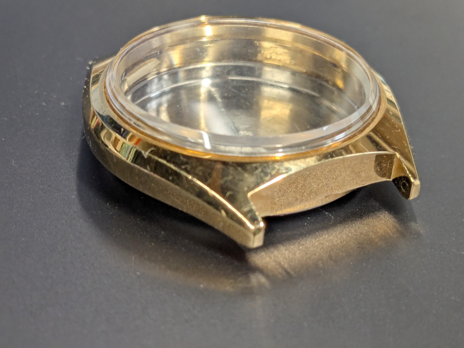 Pulsar Mens Watch Case, Crystal, Case Back – Gold Tone Y512-8059