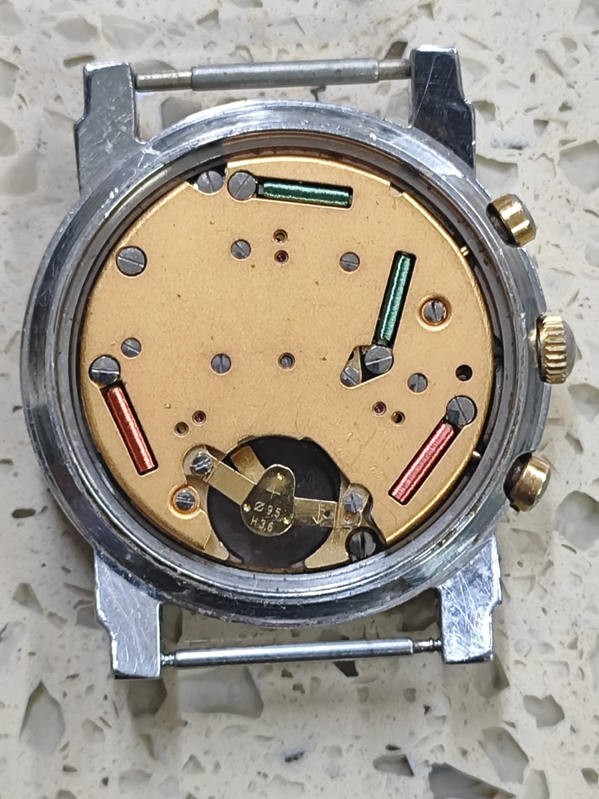 TISSOT SEASTAR L396 Chronograph Cal eta 251 272 Not Work For parts Used