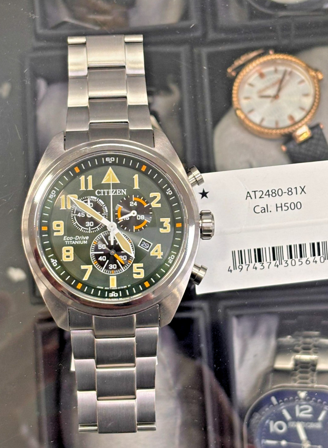 Citizen AT2480-81X Super Titanium Eco-Drive Chrono Men’s Watch
