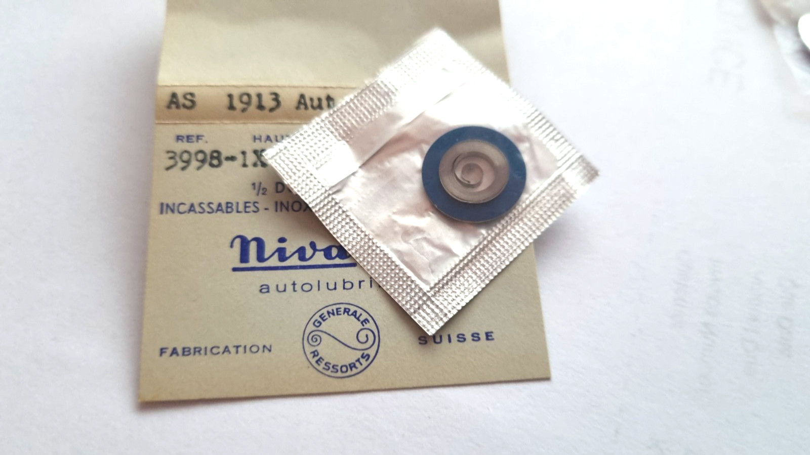 AS WATCH 1913 1916 2062 2063 2066 2072 2076 SWISS MADE REPLACEMENT MAINSPRING