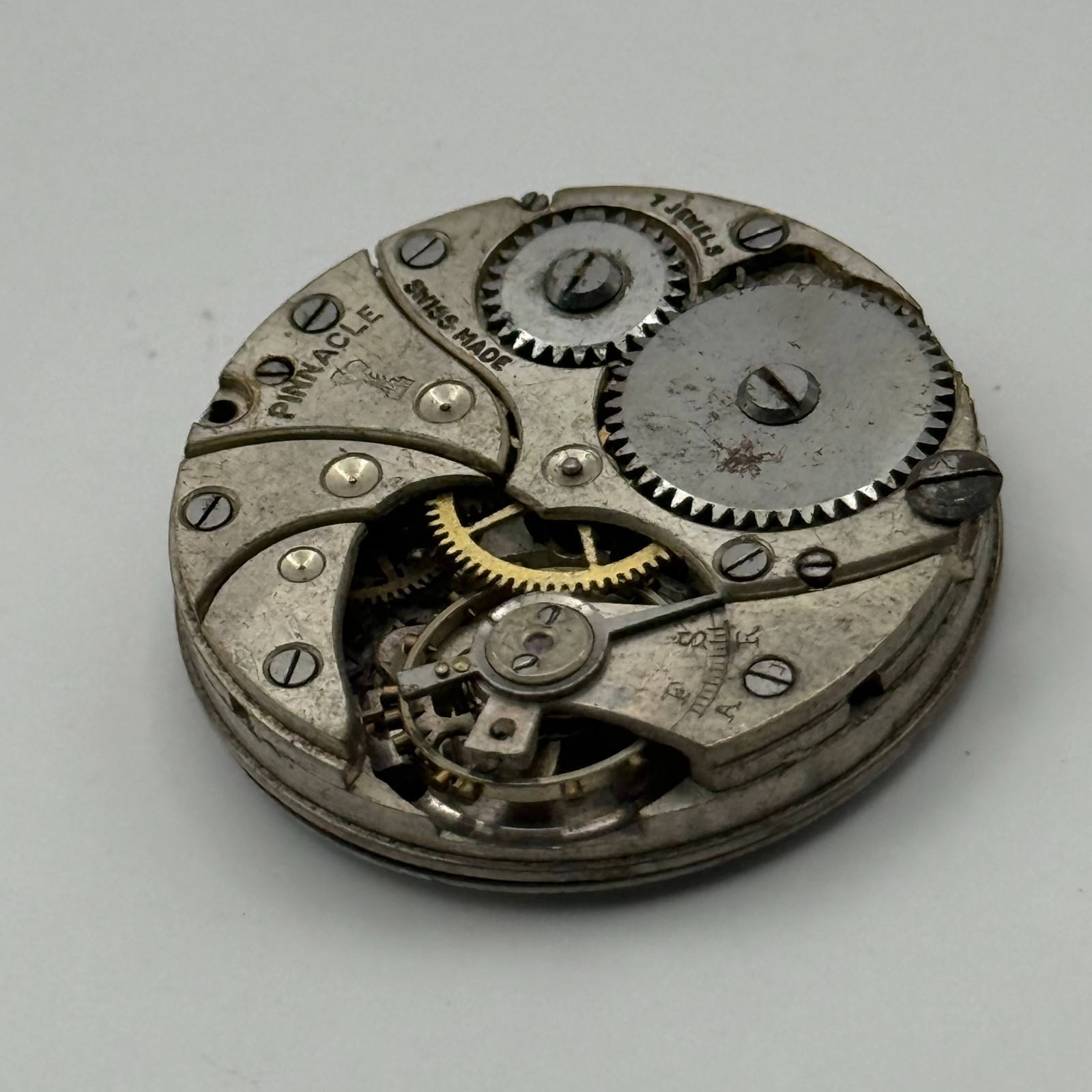 Pinnacle Trench Watch Movement Sub Seconds Red 12 Swiss Manual Wind Parts 28.8mm