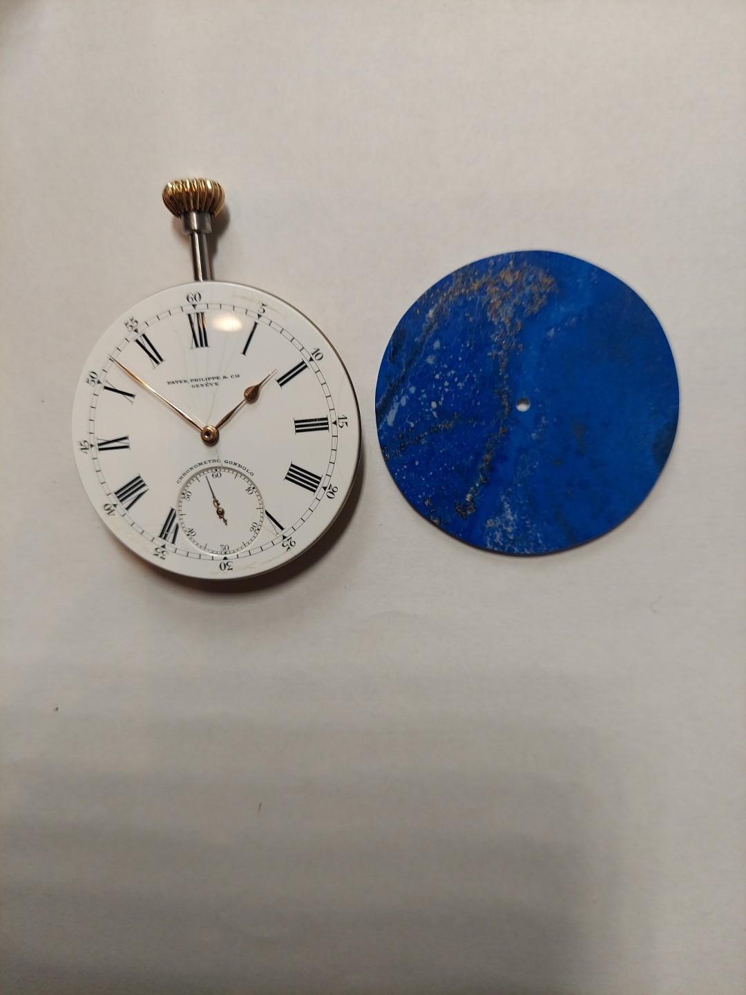 Collectible PATEK PHILIPPE Chronometero Gondolo Swiss Men’s Pocketwatch Movement