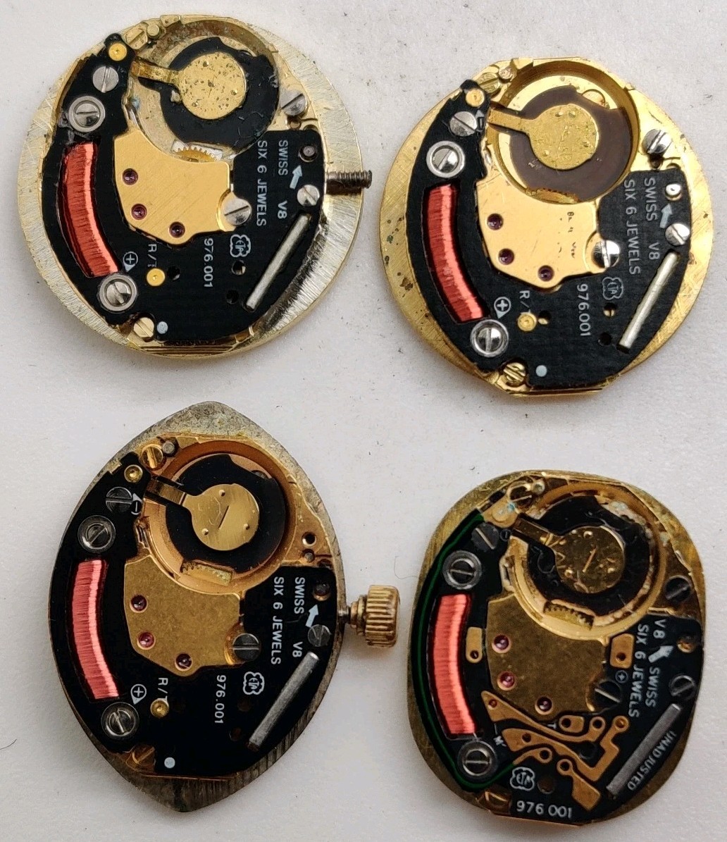 Baume Mercier Bucherer Bulova ETA 976.001 Swiss quartz movements For Repair