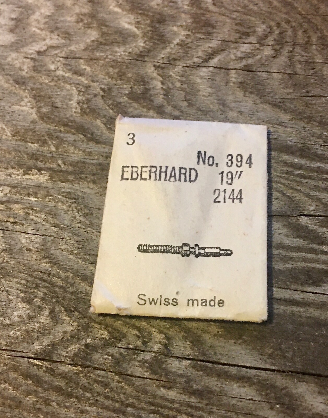 Vintage Eberhard 2144 stop watch Winding Stem 19-ligne 19″ Swiss Made old stock