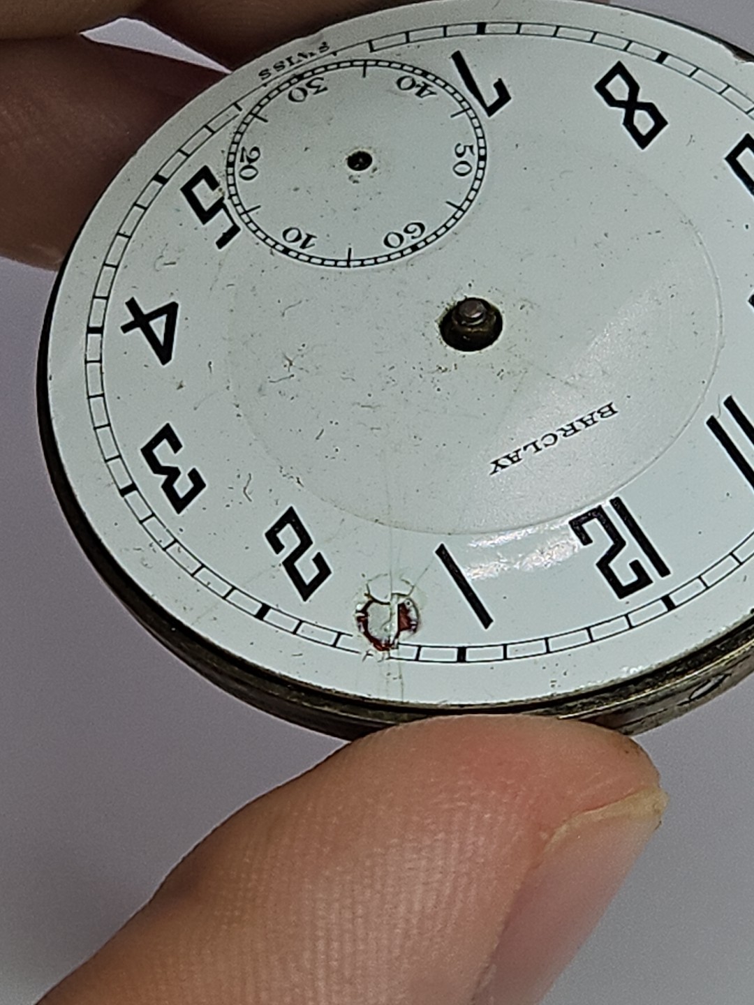 Barclay Juillard Pocket Watch Movement 6j 41.5mm Parts/Repair