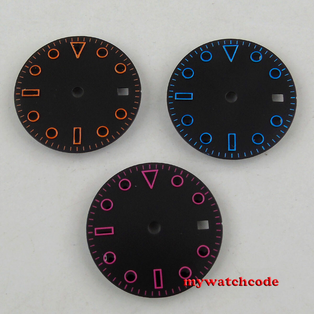28.5mm black white green blue dial fit ETA 2824 2836 mingzhu 2813 mens watch