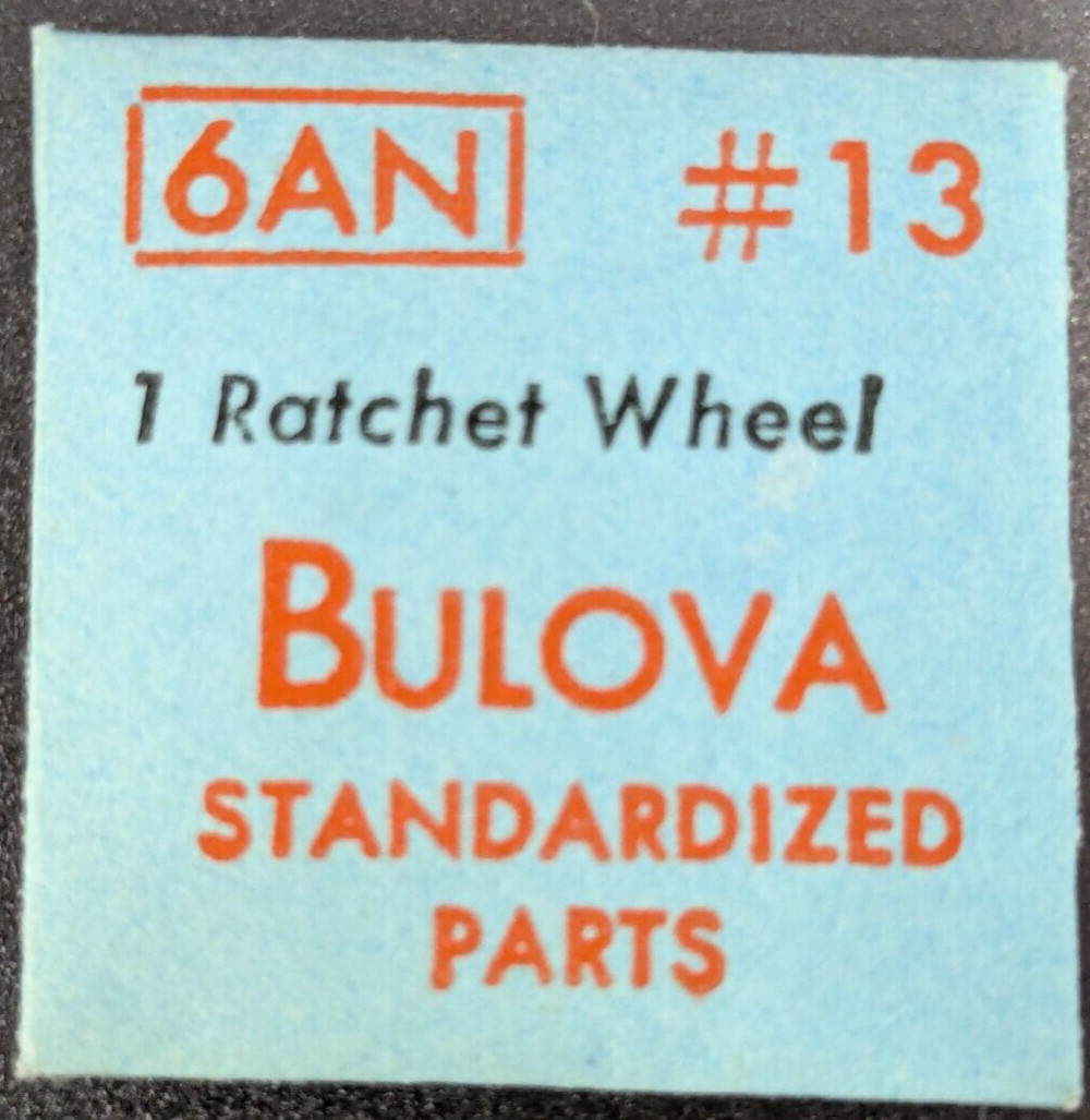 NOS NEW Genuine Bulova Cal. 6AN – Ratchet Wheel – Vintage Watch Part