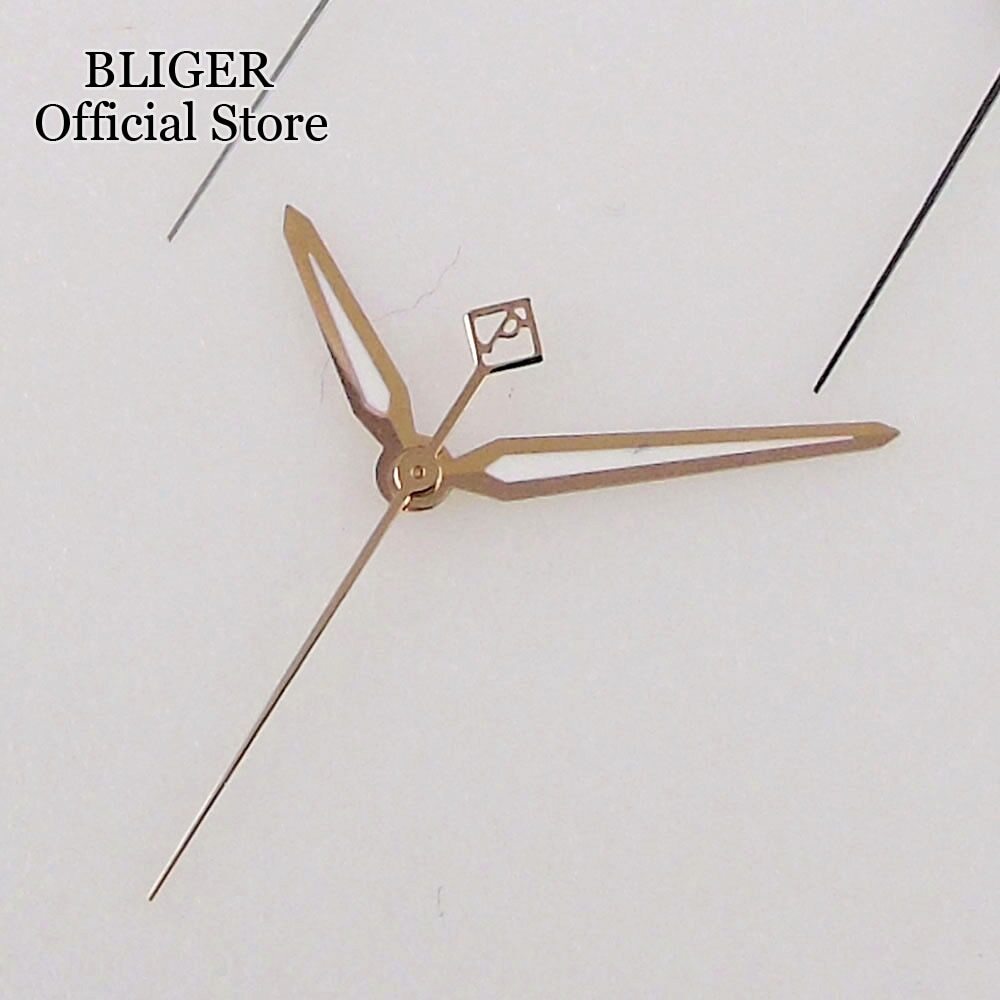 BLIGER New Luminous Silver Rose Gold Watch Hand Needles for NH35A NH36A ETA 2824