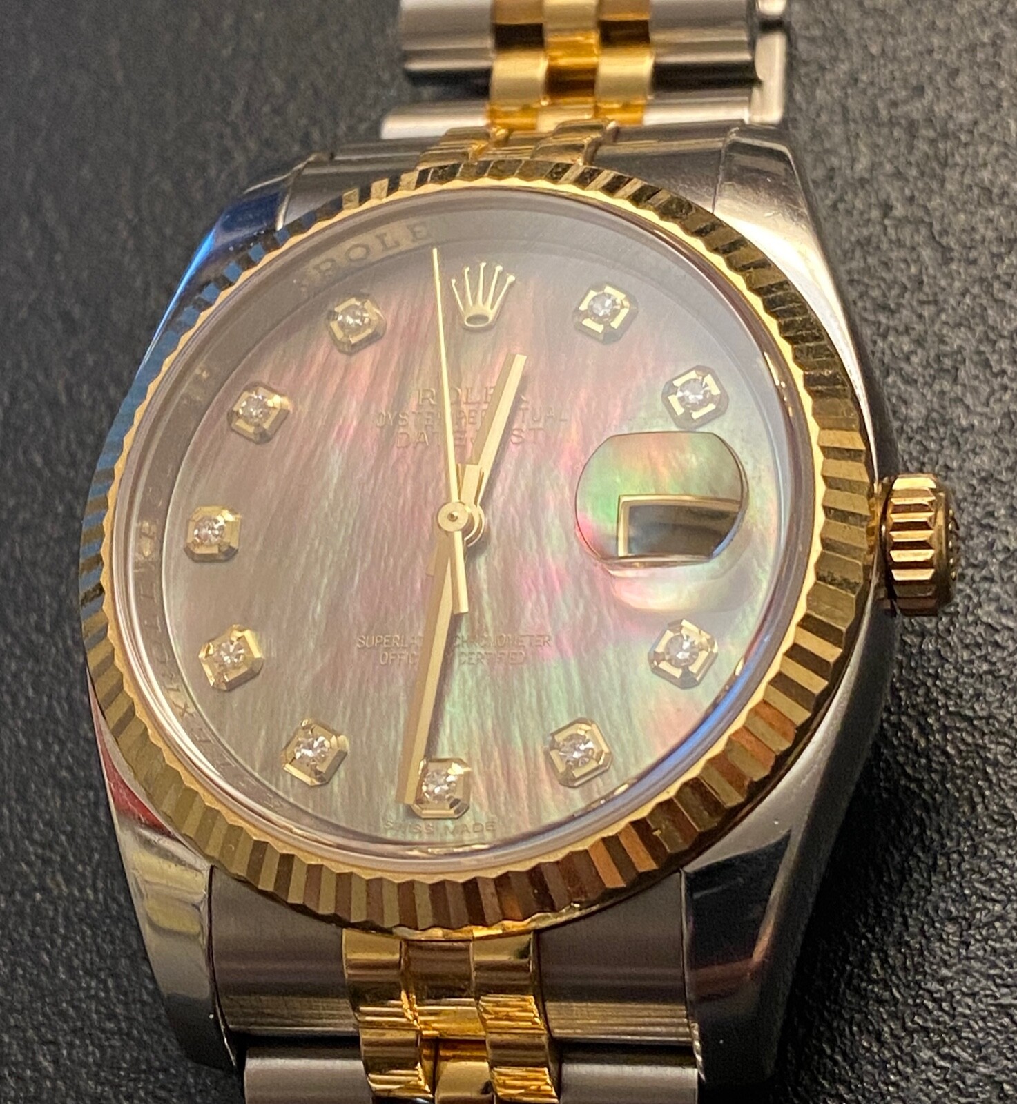 Compatible w/Rolex Datejust Vintage 36 Clasp Sides Crystal HD Protectors -Set x2