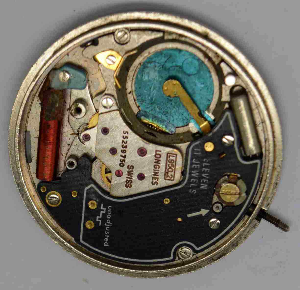 VTG LONGINES Movement. Cal: L950.2. S/N: 55239750. For Parts